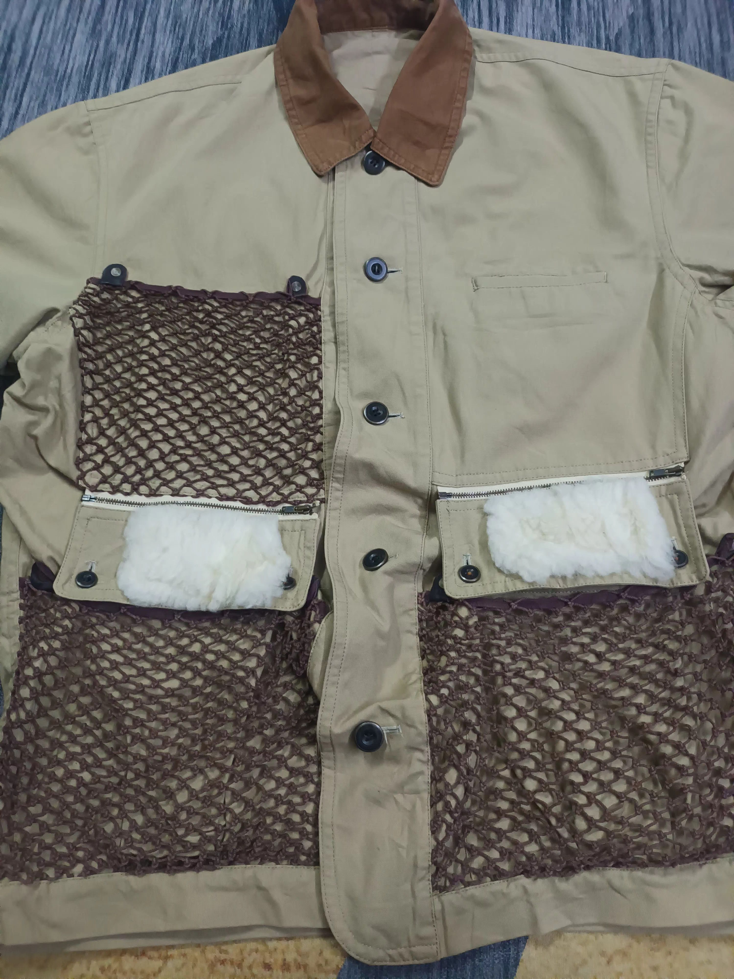Issey Miyake 🔥 K. CIMAISE ISSEY MIYAKE BUTTON UP JACKET 🔥 Size US L / EU 52-54 / 3 - 7 Thumbnail