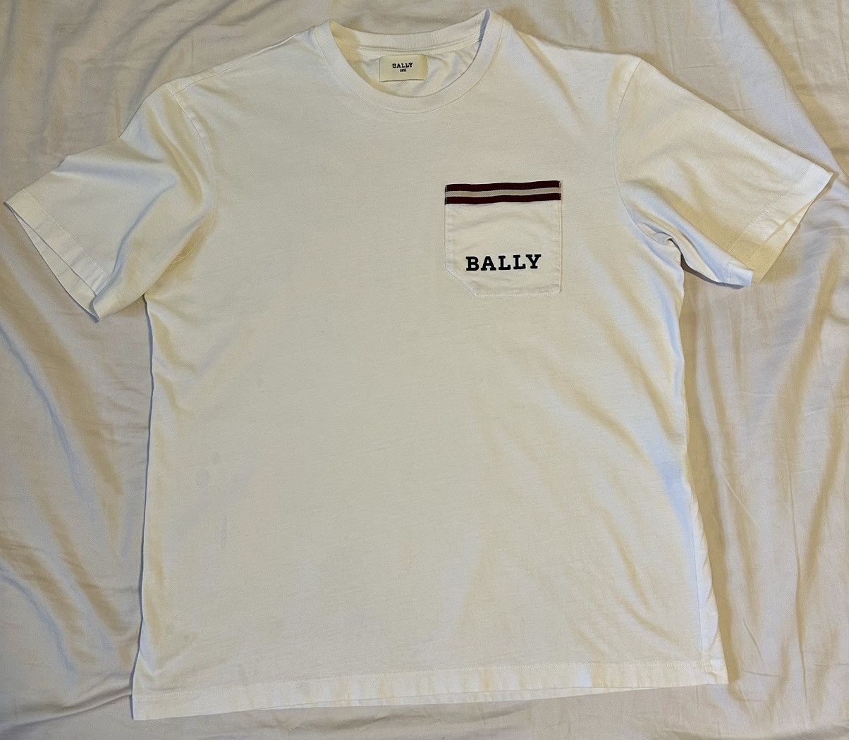 image of Bally Men’S Tee in White, Men's (Size Medium)