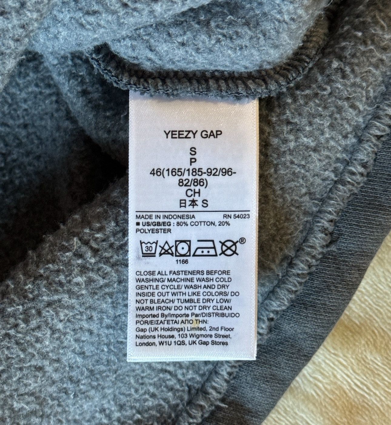 Gap YZY GAP FLEECE YOKE TEE BACK Size US S / EU 44-46 / 1 - 5 Thumbnail