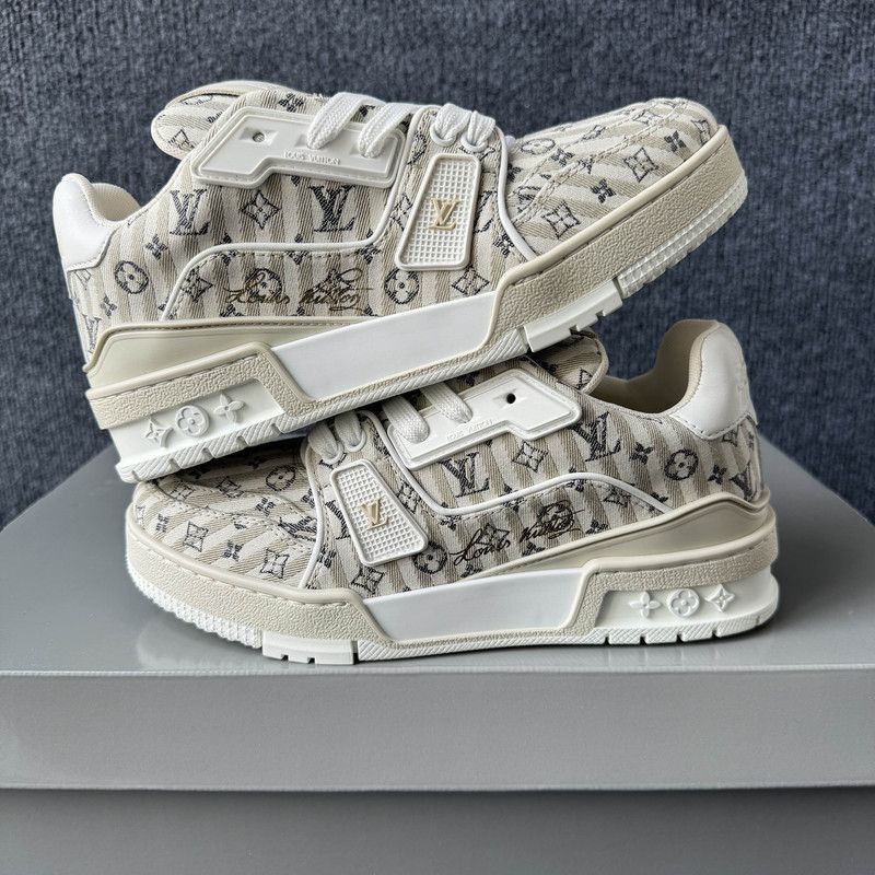 Louis Vuitton Louis Vuitton Trainer Low Top Fashion Sneakers -2508 Size US 6.5 / EU 39-40 - 6 Thumbnail