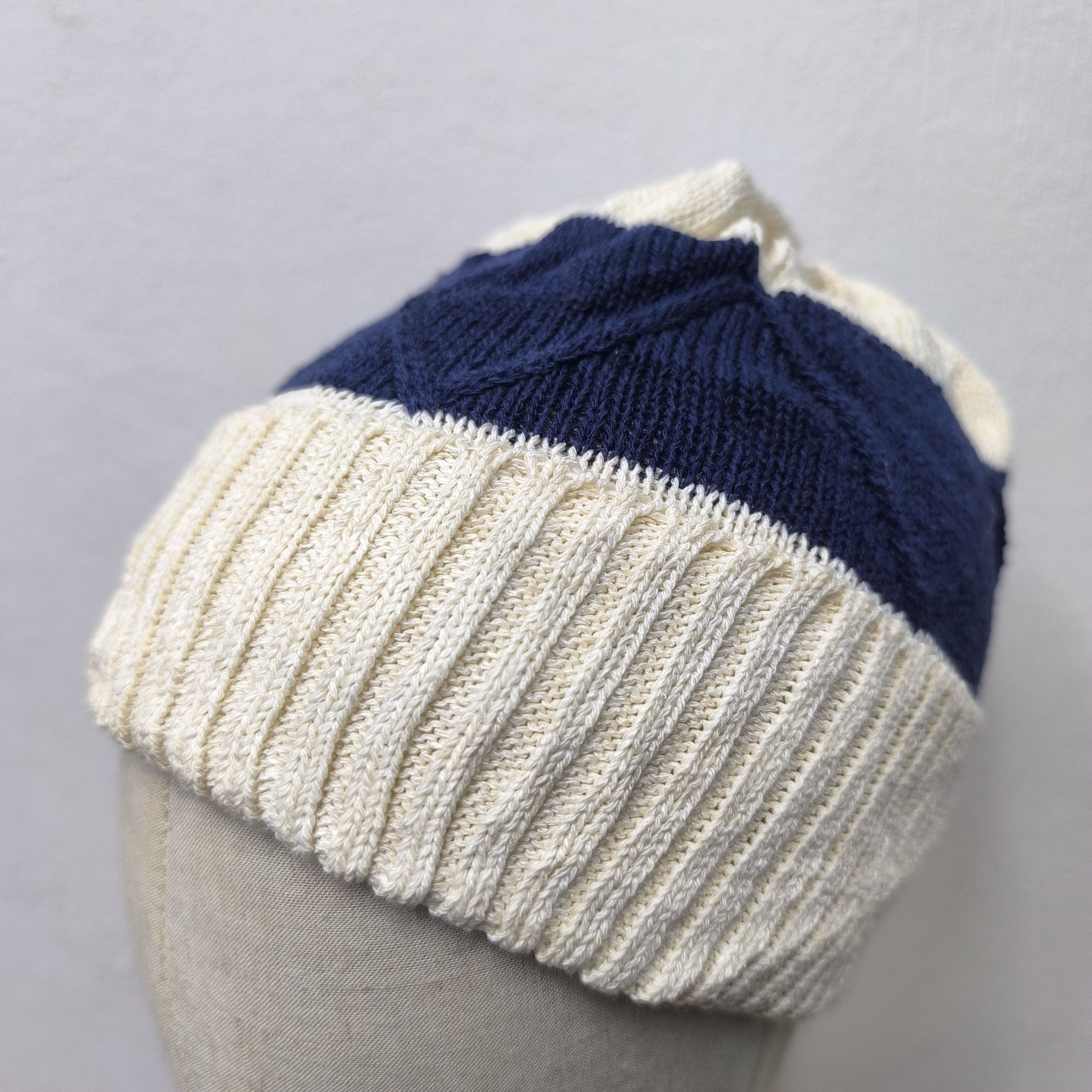 Japanese Brand 💥 TNC the new cap stripes knit beanie hat Size ONE SIZE - 3 Thumbnail