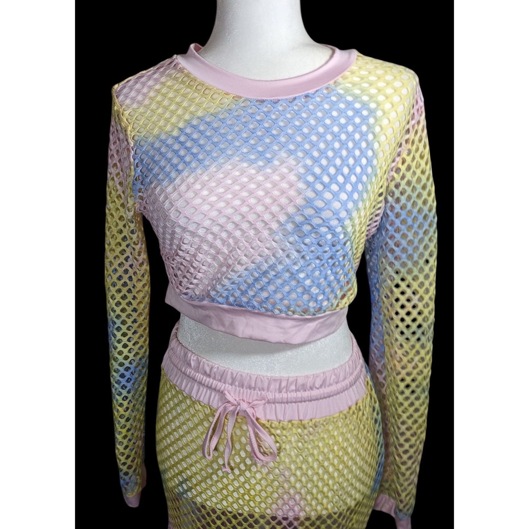 Other InGear Resort Mermaidcore Pastel Rainbow Two Piece Swim Cove Size ONE SIZE - 3 Thumbnail