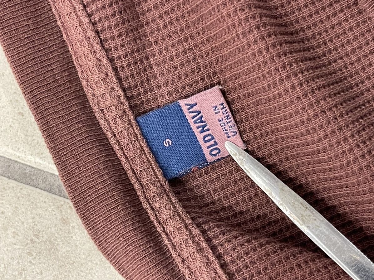 Old Navy × Vintage Old Navy Vintage Waffle Knitted Streetwear Shirt Size US S / EU 44-46 / 1 - 3 Thumbnail