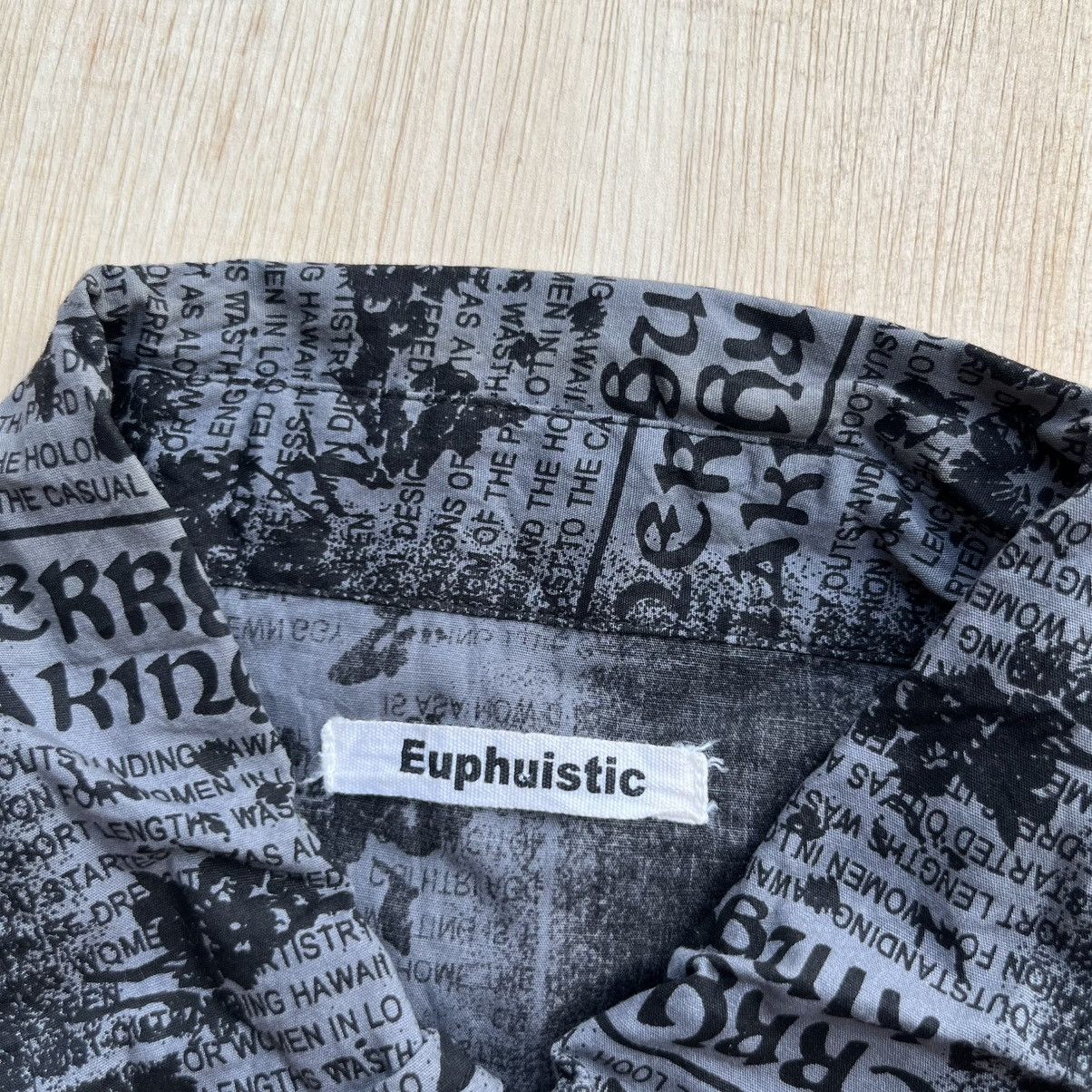 Hysteric Glamour EUPHUISTIC LACE UP POEM FULL PRINT PUNK FULL ZIPPER SHORT S Size US M / EU 48-50 / 2 - 3 Thumbnail