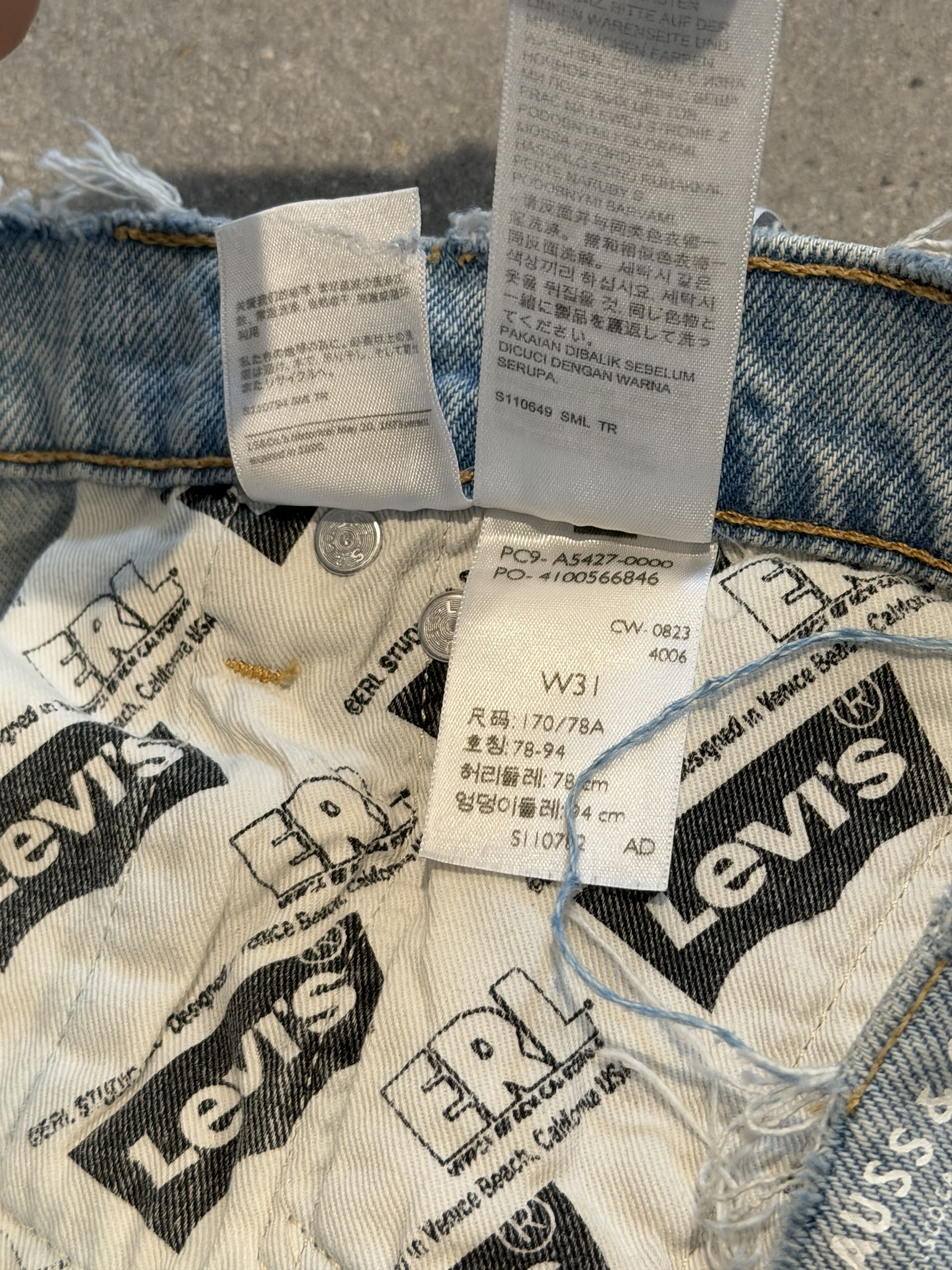 ERL × Levi's ERL x Levi's® 501 low-rise straight jeans Size US 31 - 6 Thumbnail