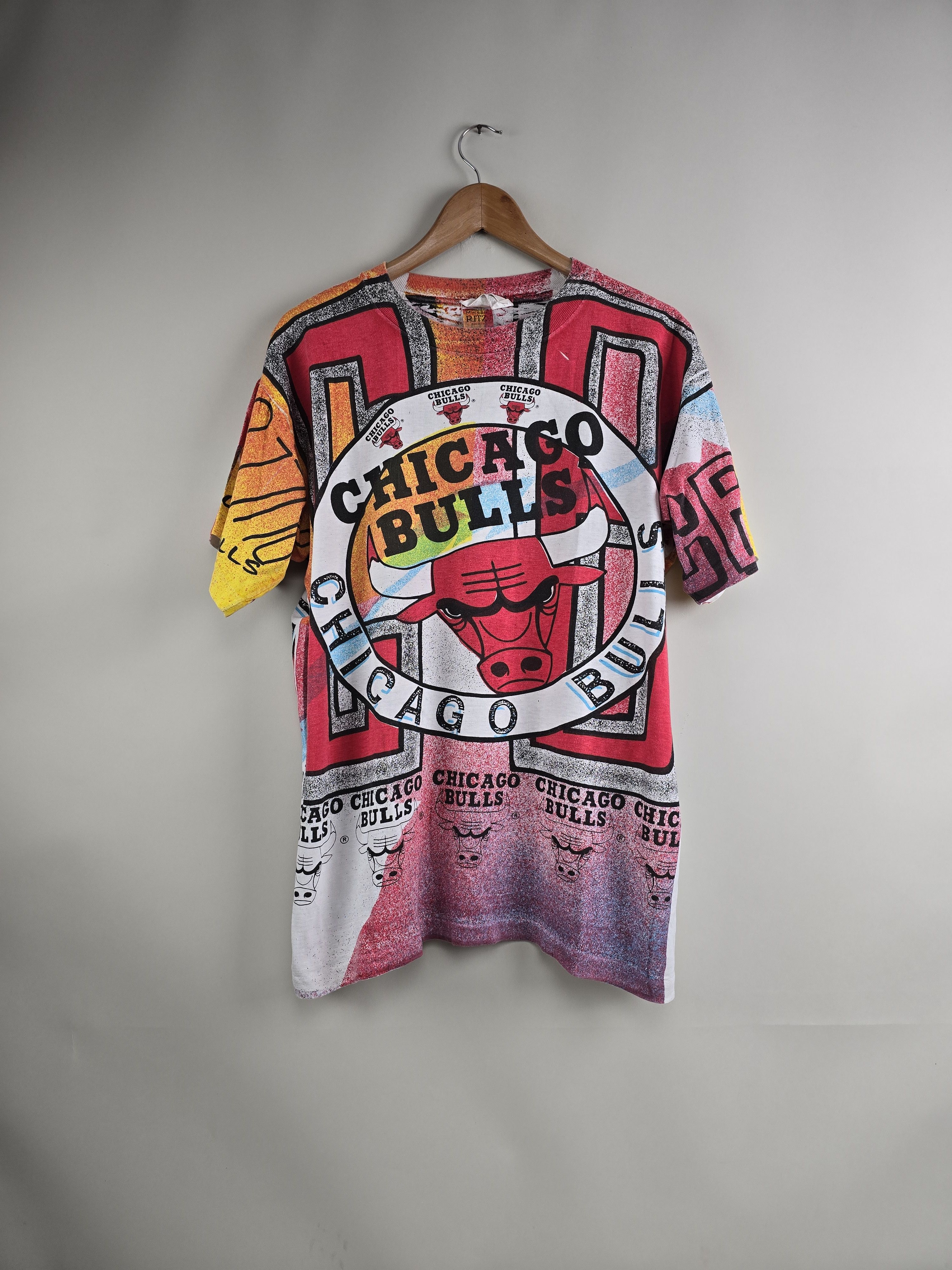 90s Magic Johnson Ts Chicago Bulls AOP M 23