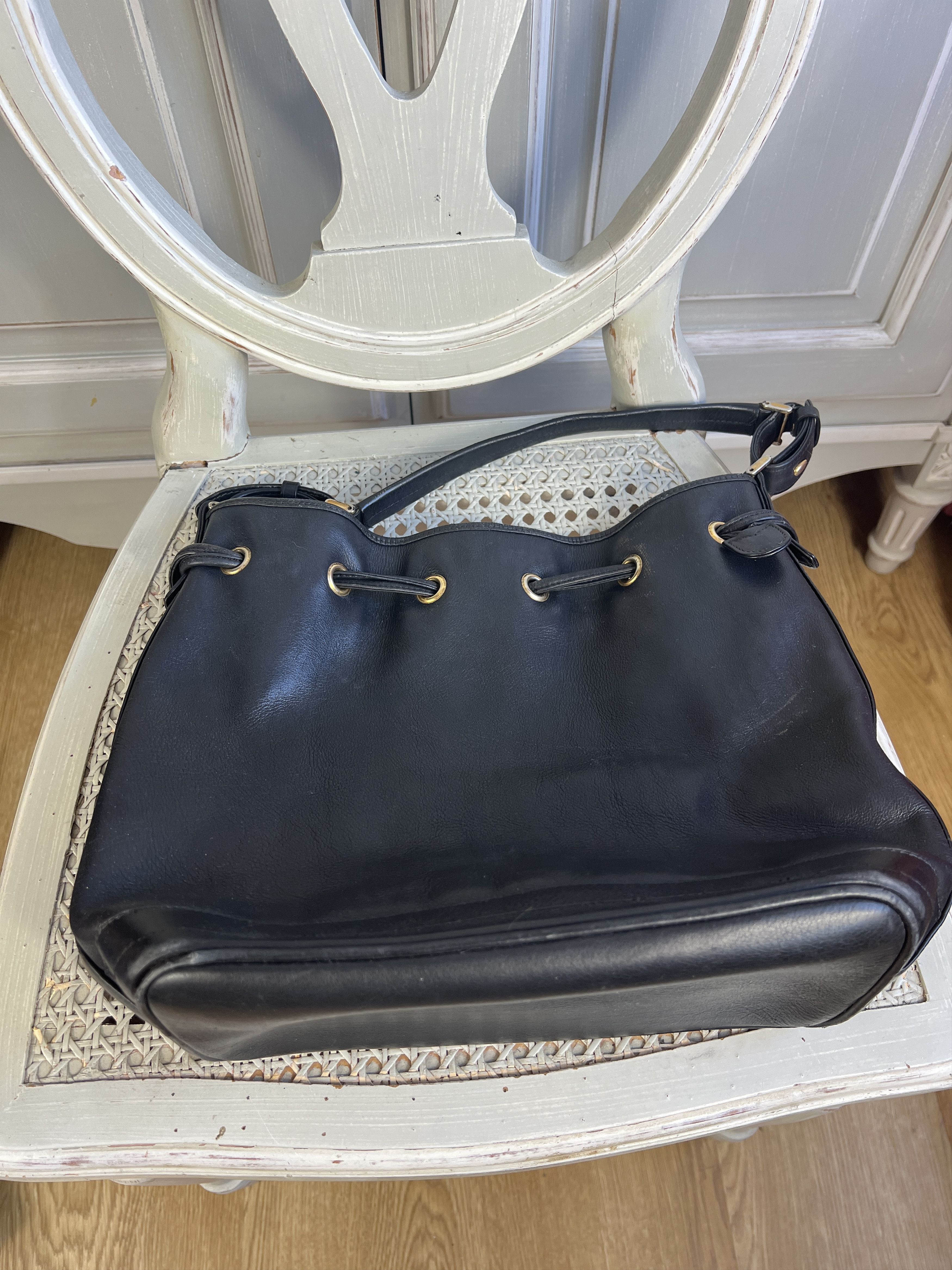 Gucci VINTAGE GUCCI SHOULDER BUCKET BLACK BAG Size ONE SIZE - 6 Thumbnail