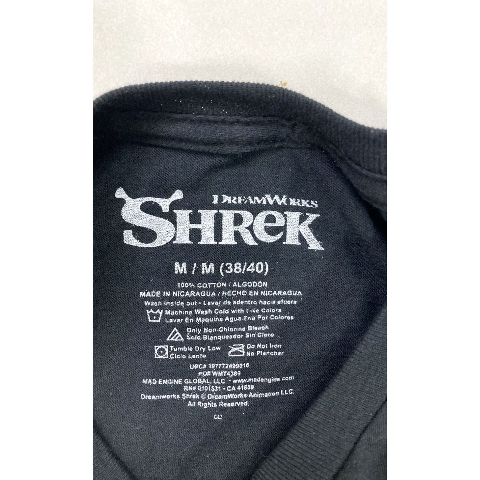 Vintage Shrek Yourself Before You Wreck Yourself Graphic T-shirt Men Medium Black Movie Shirt Size US M / EU 48-50 / 2 - 3 Thumbnail