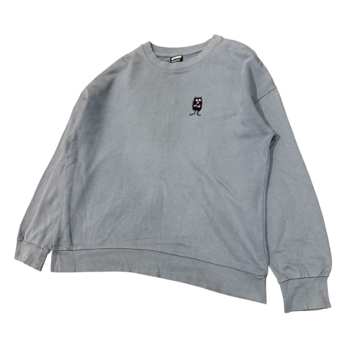 Anime Vintage Moomin Character Sweatshirt - Embroidered Stinky Size US L / EU 52-54 / 3 - 2 Thumbnail