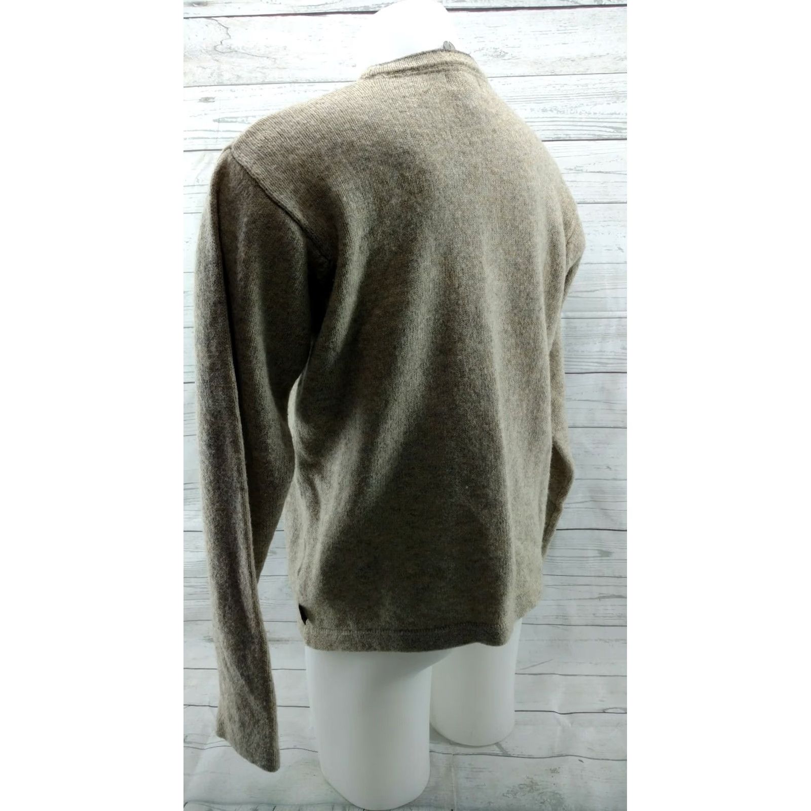 Vintage WOOLRICH Men's Wool Blend Sweater Size L Khaki Heather Pullover Size US L / EU 52-54 / 3 - 6 Thumbnail