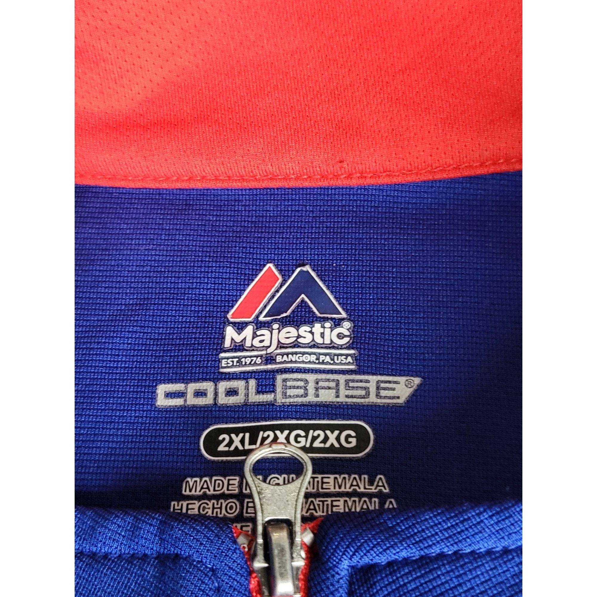 Majestic Chicago Cubs Majestic Pullover Shirt Men Sz XXL Coolbase Blu Size US XXL / EU 58 / 5 - 5 Thumbnail