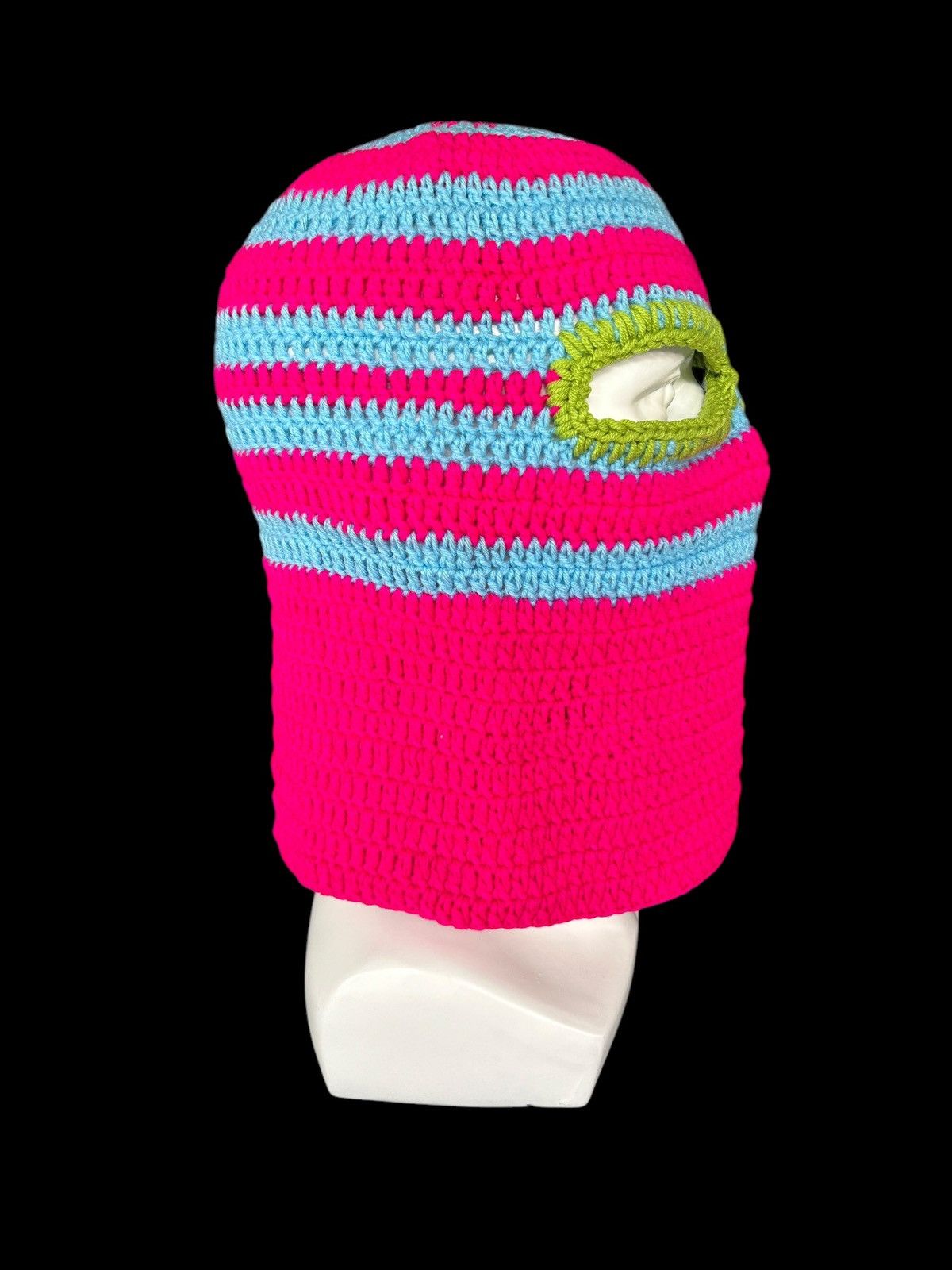 Japanese Brand × Kapital × Vintage Rare Crochet Knitted Handmade Balaclava Masked ☠️☠️ Size ONE SIZE - 5 Thumbnail