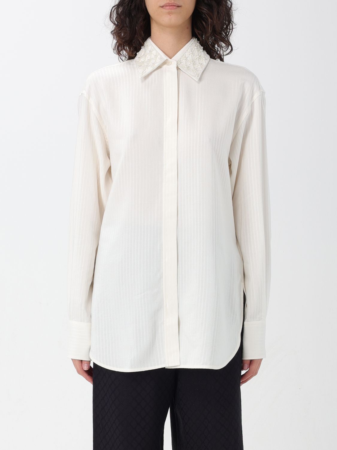 image of Golden Goose Shirt Woman Yellow Cream, Women's (Size 2XS)