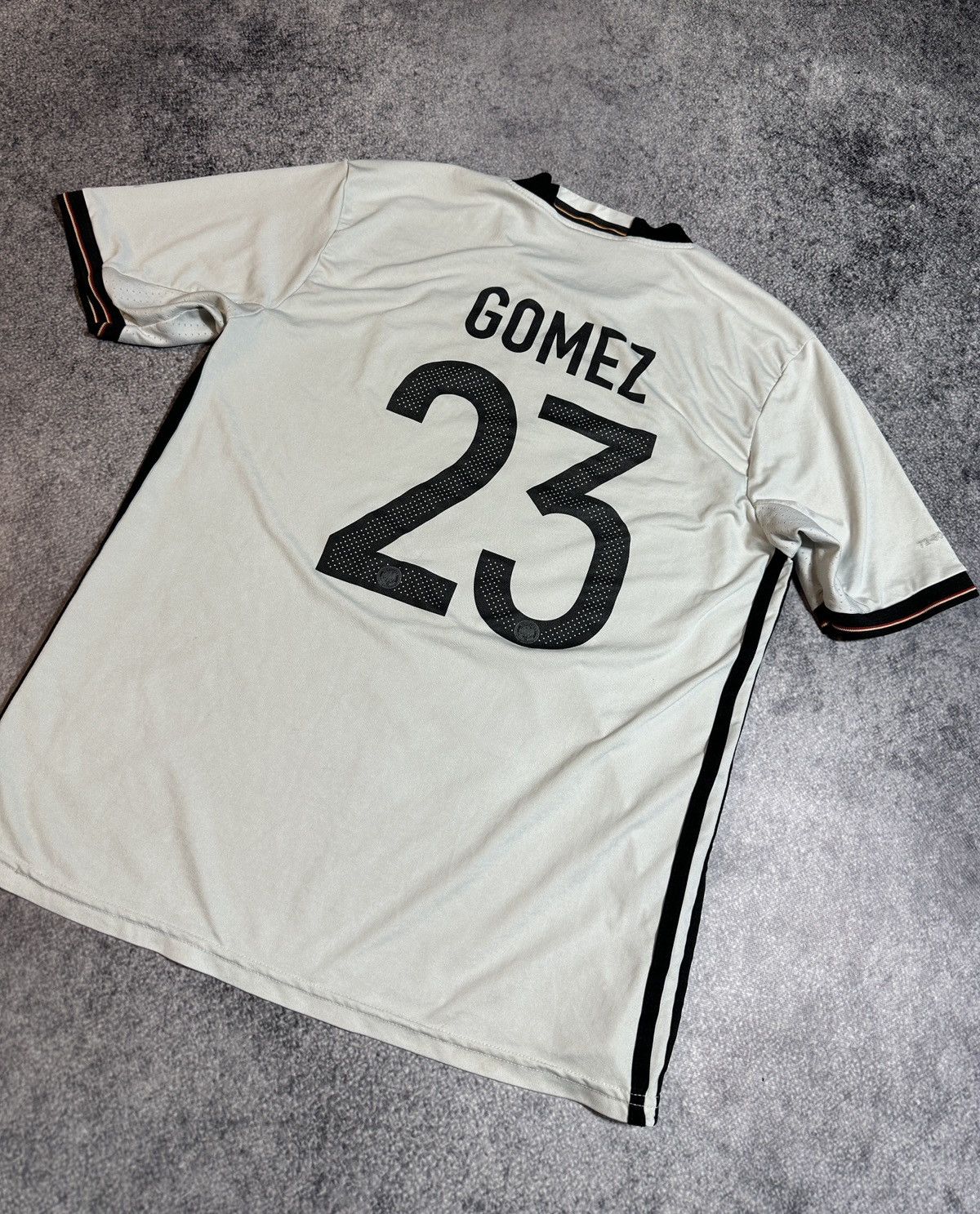 Adidas Germany 23 Gomez Adidas Soccer Jersey Blokecore Style Rare M Size US M / EU 48-50 / 2 - 4 Thumbnail