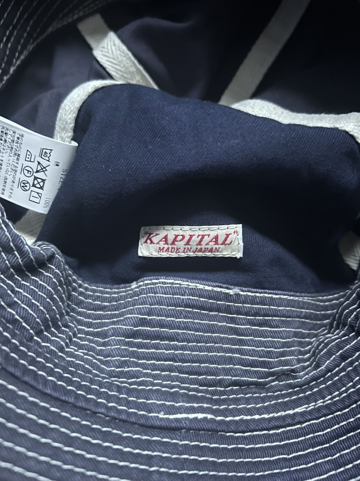 Kapital Old Man and the Sea Bucket Hat Size ONE SIZE - 3 Thumbnail