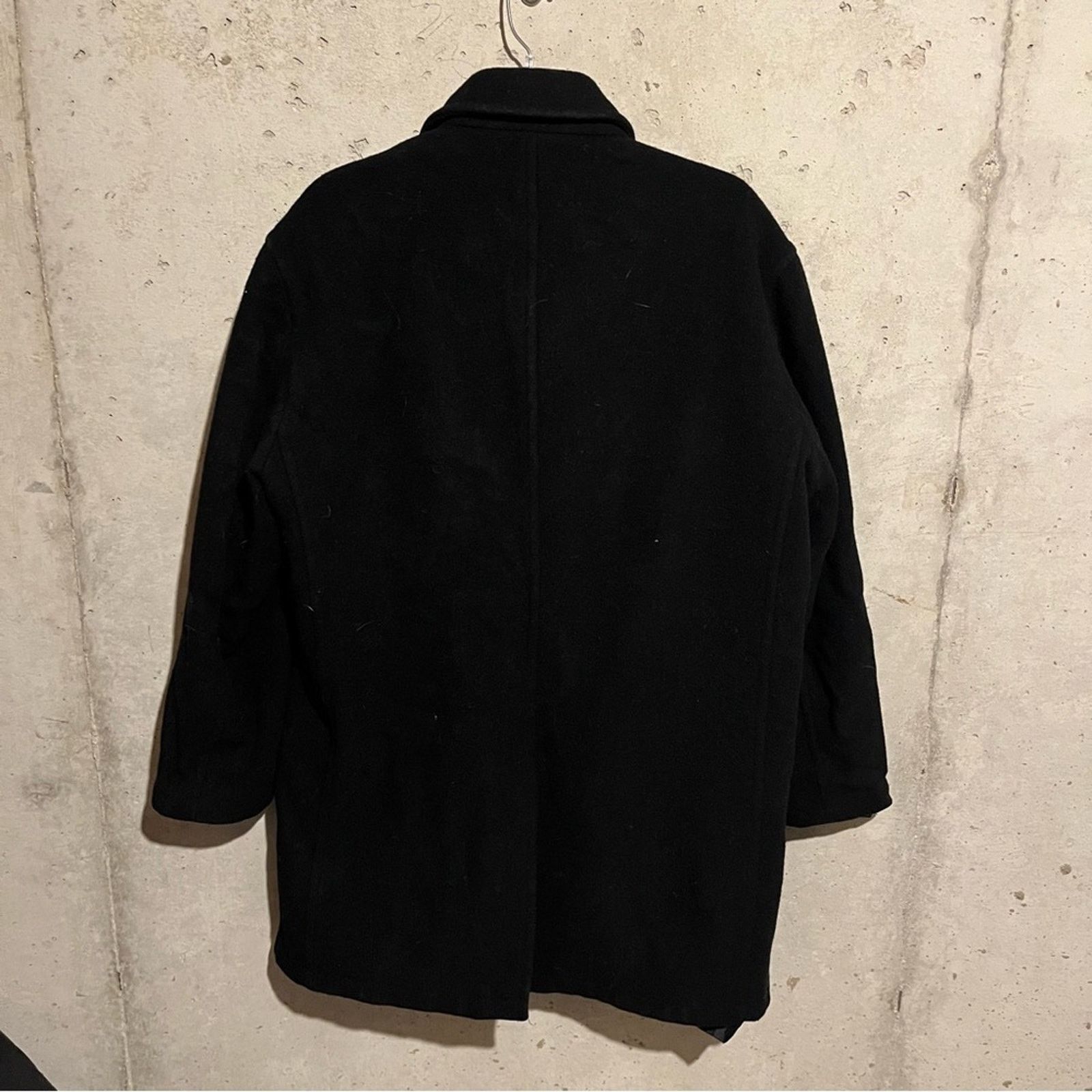 Liz Claiborne Liz Claiborne Italian Wool Blend Black Coat Sz L Peacoat Size US L / EU 52-54 / 3 - 5 Thumbnail