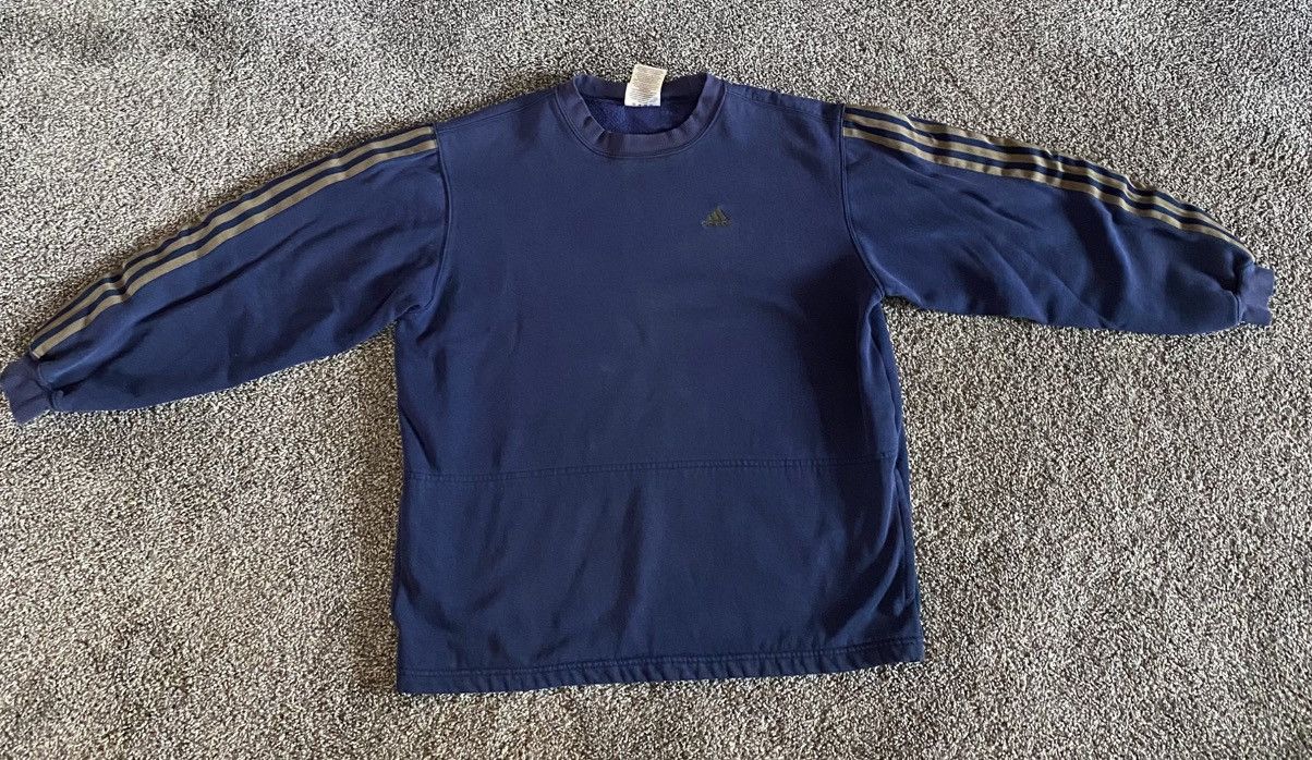 Adidas Vintage Retro Adidas Pullover Crewneck Sweatshirt Size XL Size US XL / EU 56 / 4 - 1 Thumbnail