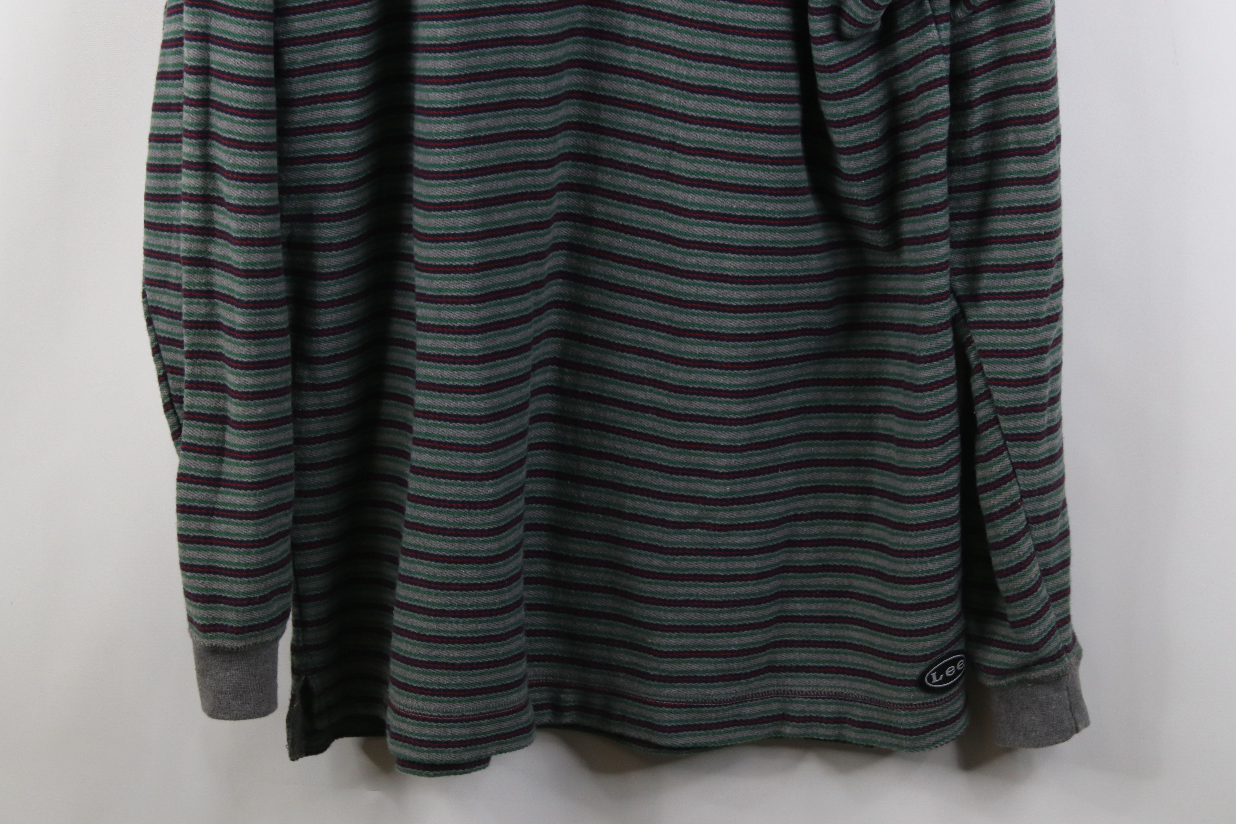 Lee Vintage 90s Lee Thermal Knit Long Sleeve Henley T-Shirt Size US L / EU 52-54 / 3 - 3 Thumbnail
