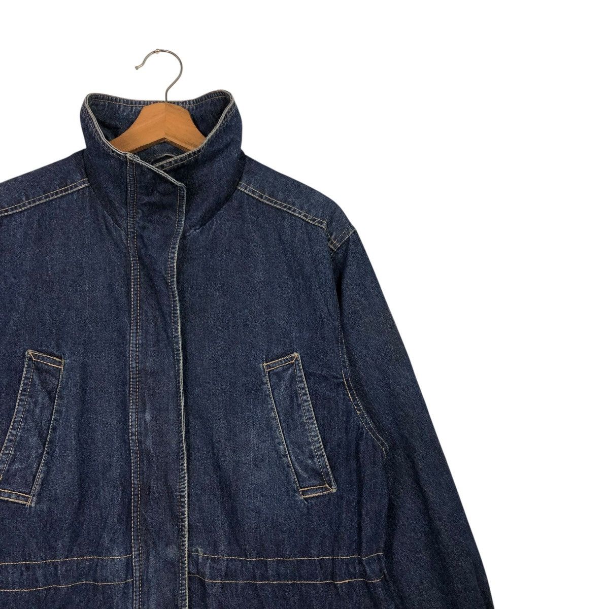 Japanese Brand 🔥VINTAGE BIKER DENIM JACKET BLANKET PACIFIC ISSEY MIYAKE Size US S / EU 44-46 / 1 - 9 Thumbnail