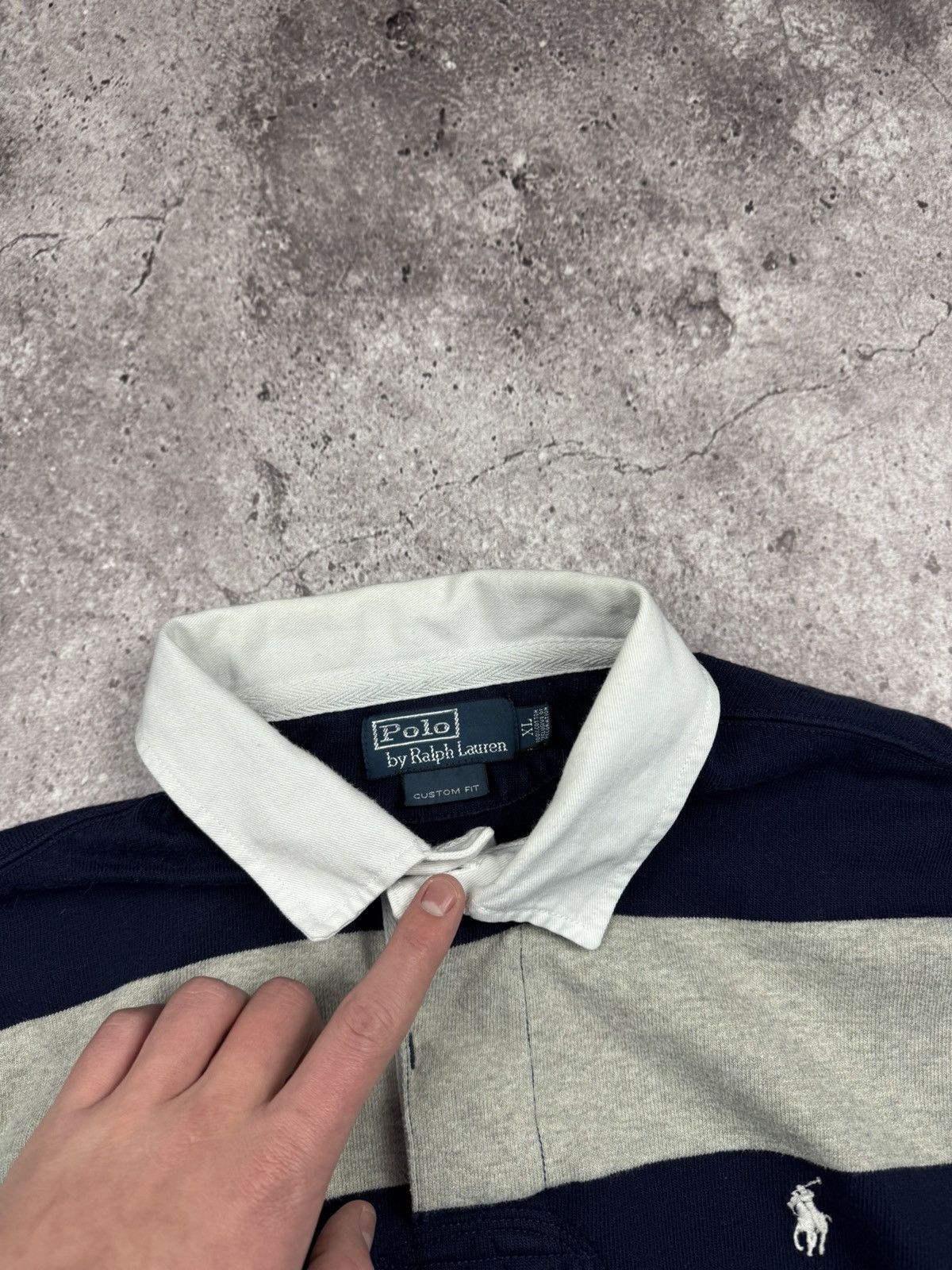 Polo Ralph Lauren Vintage Polo Ralph Lauren Striped Rugby Shirt Y2K Long Sleve Size US L / EU 52-54 / 3 - 4 Thumbnail