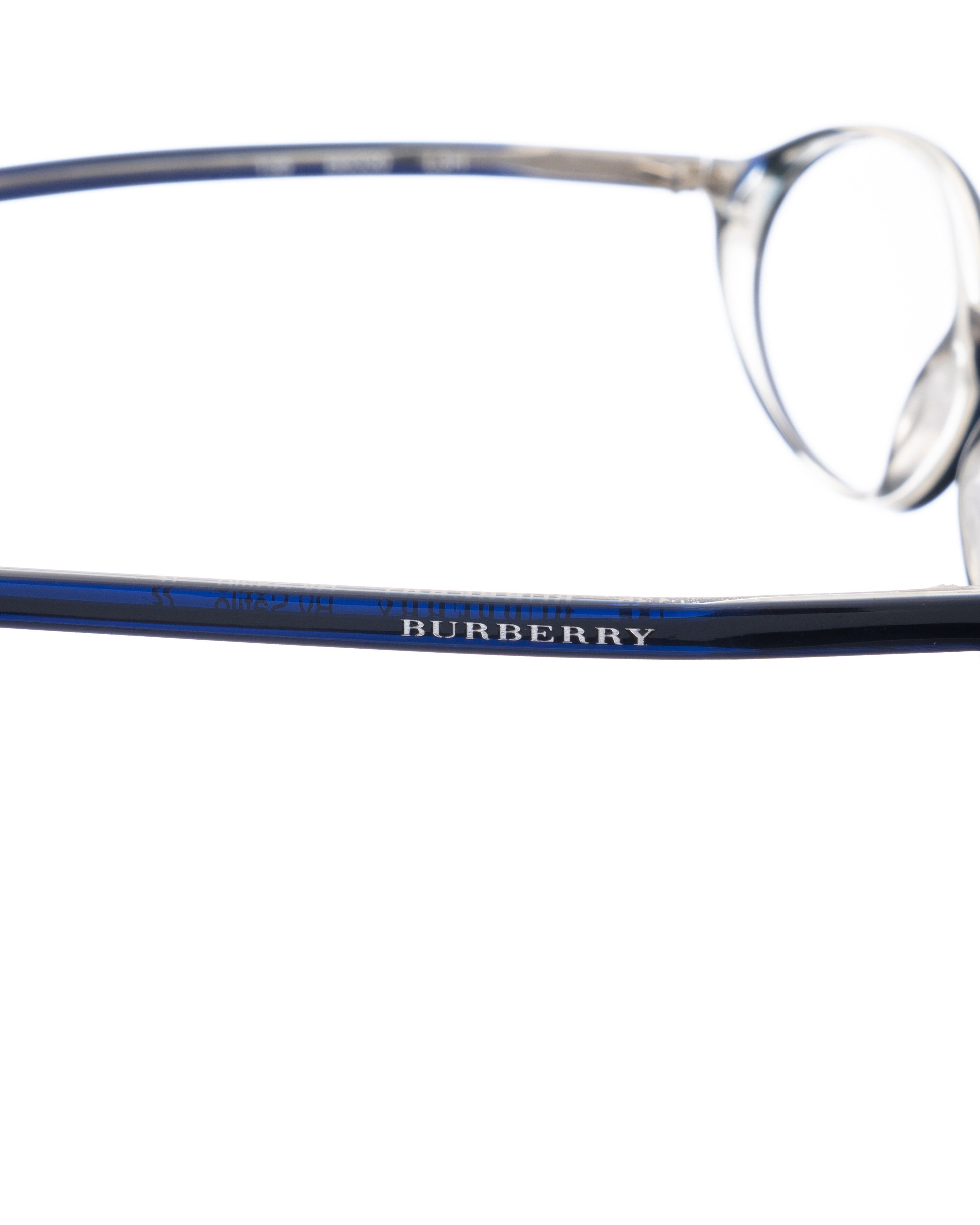 Burberry Burberry 90s Navy Blue Oval Glasses Size ONE SIZE - 3 Thumbnail