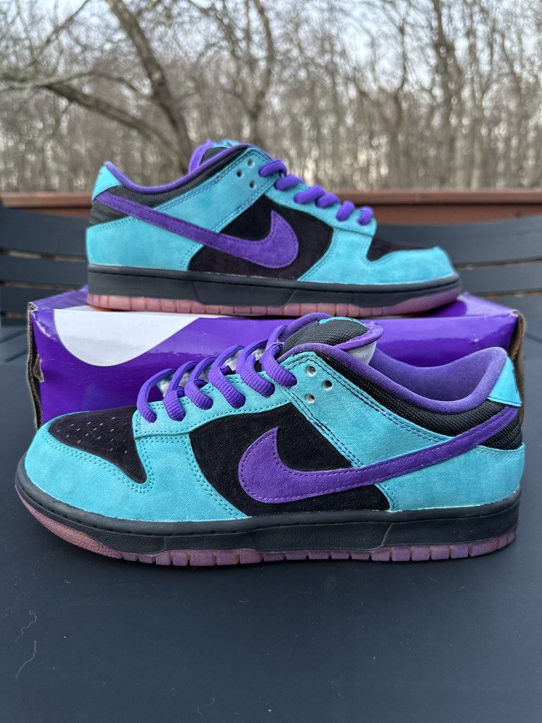 Nike Size 10 - Nike SB Dunk Low Custom Skeletor Teal Purple Black Size US 10 / EU 43 - 3 Thumbnail