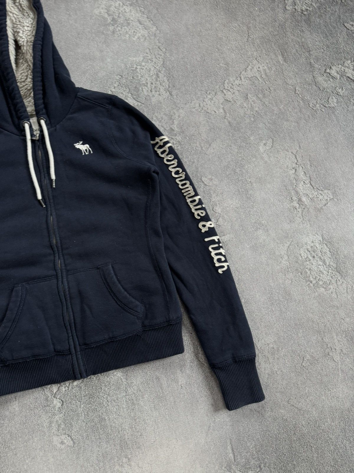 Abercrombie & Fitch Abercrombie & Fitch M/size lined sherpa hoodie fur LGB Y2K Size M / US 6-8 / IT 42-44 - 12 Thumbnail