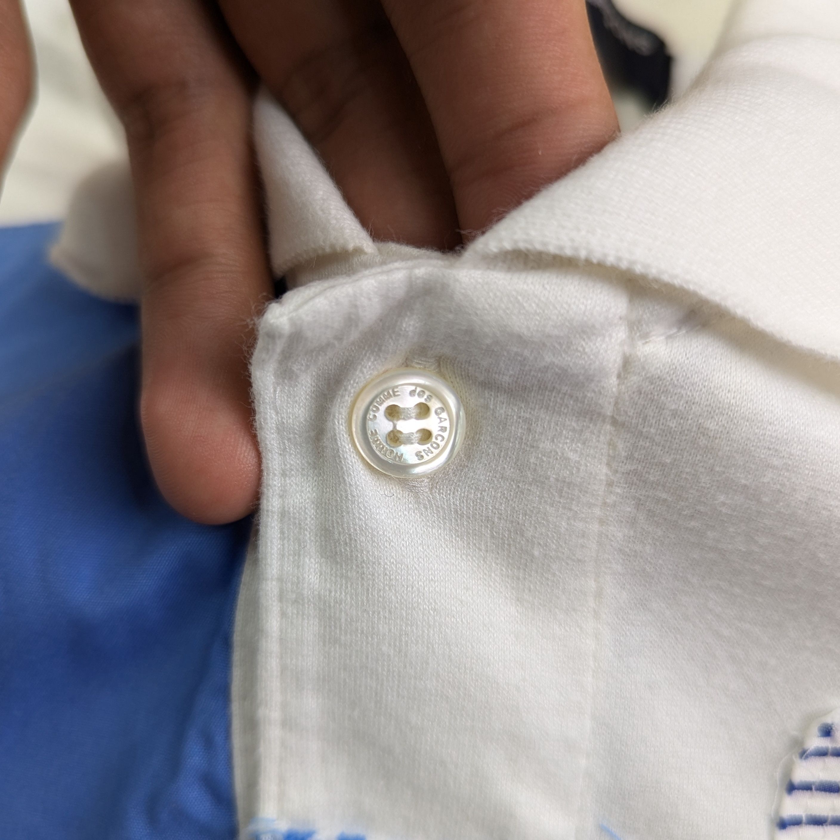 Comme des Garcons Comme Des Garcons Homme CDG Patchwork Polos Tee Size US M / EU 48-50 / 2 - 3 Thumbnail