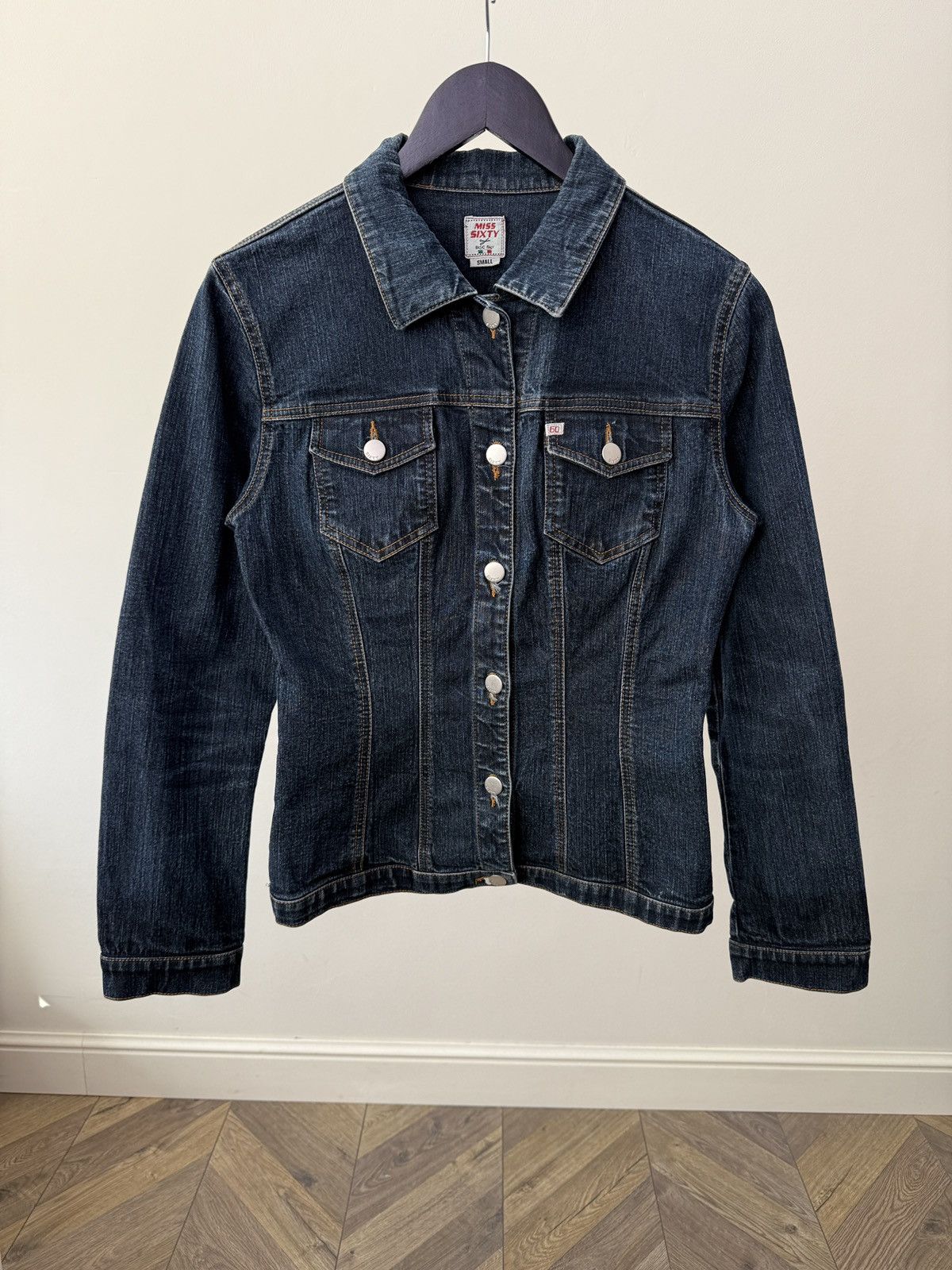 Miss Sixty MISS SIXTY Italy VTG 90s Cotton Denim Slim Fit Jacket Size S / US 4 / IT 40 - 1 Thumbnail