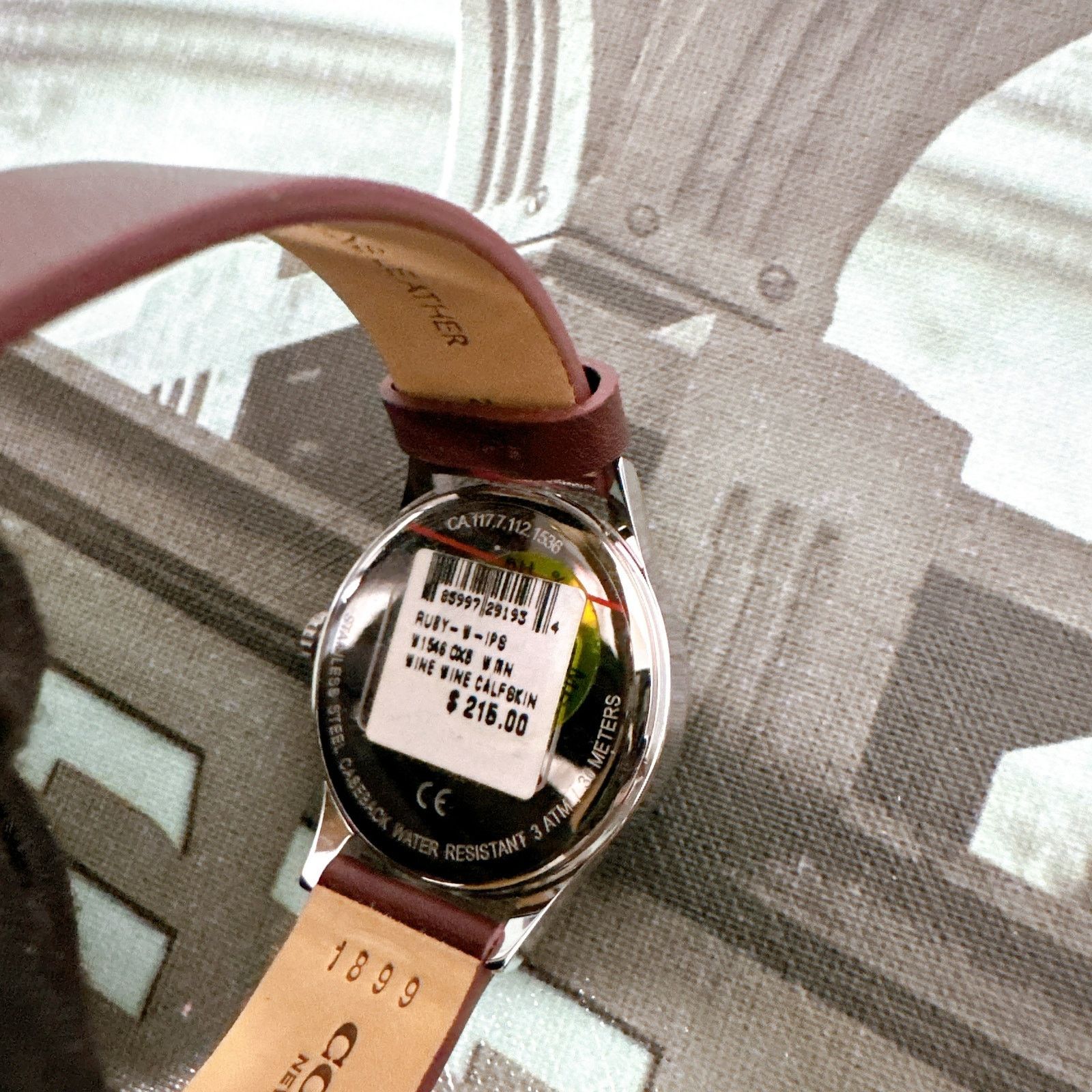 Coach Coach W1546 Ruby Watch, 32mm OXBLOOD Size ONE SIZE - 5 Thumbnail