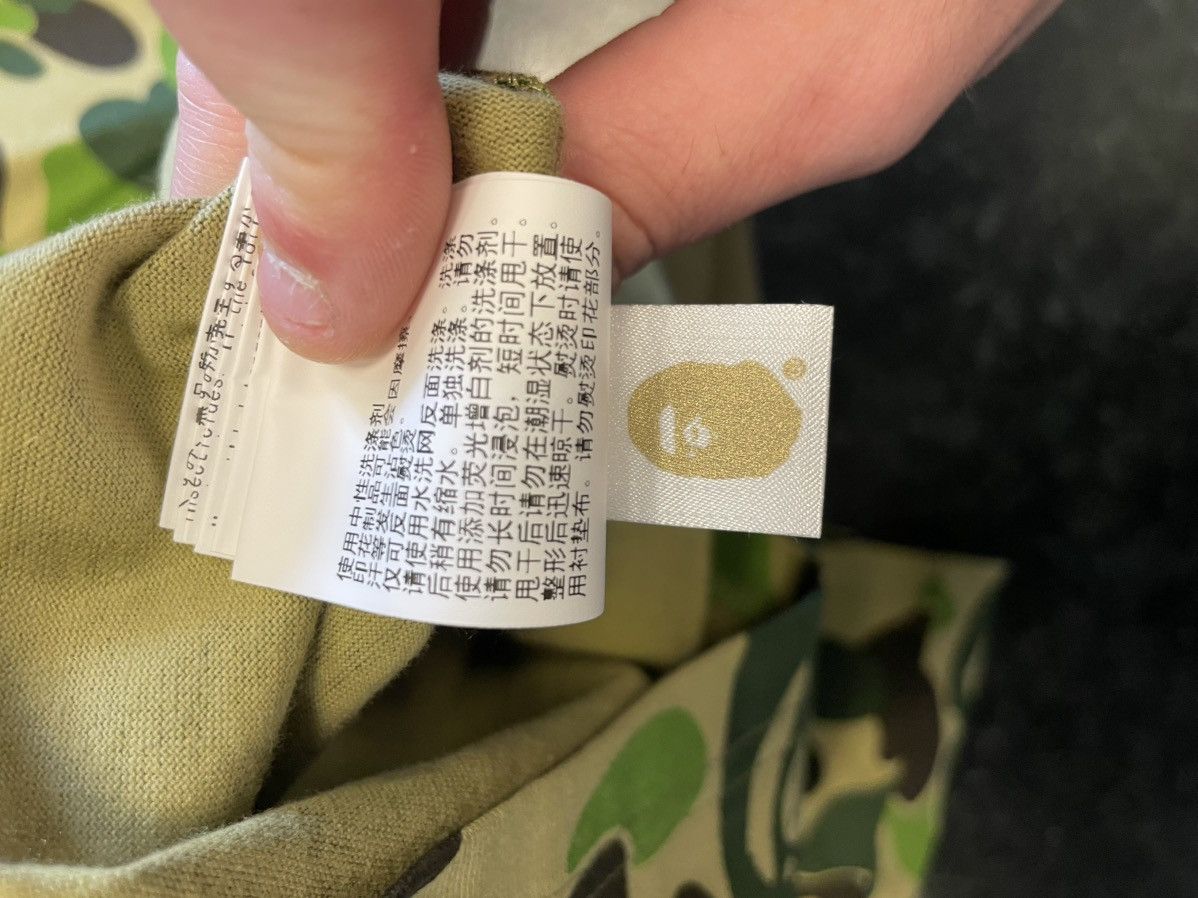 Bape Bape Green Camo Shark Tee Size US L / EU 52-54 / 3 - 8 Thumbnail