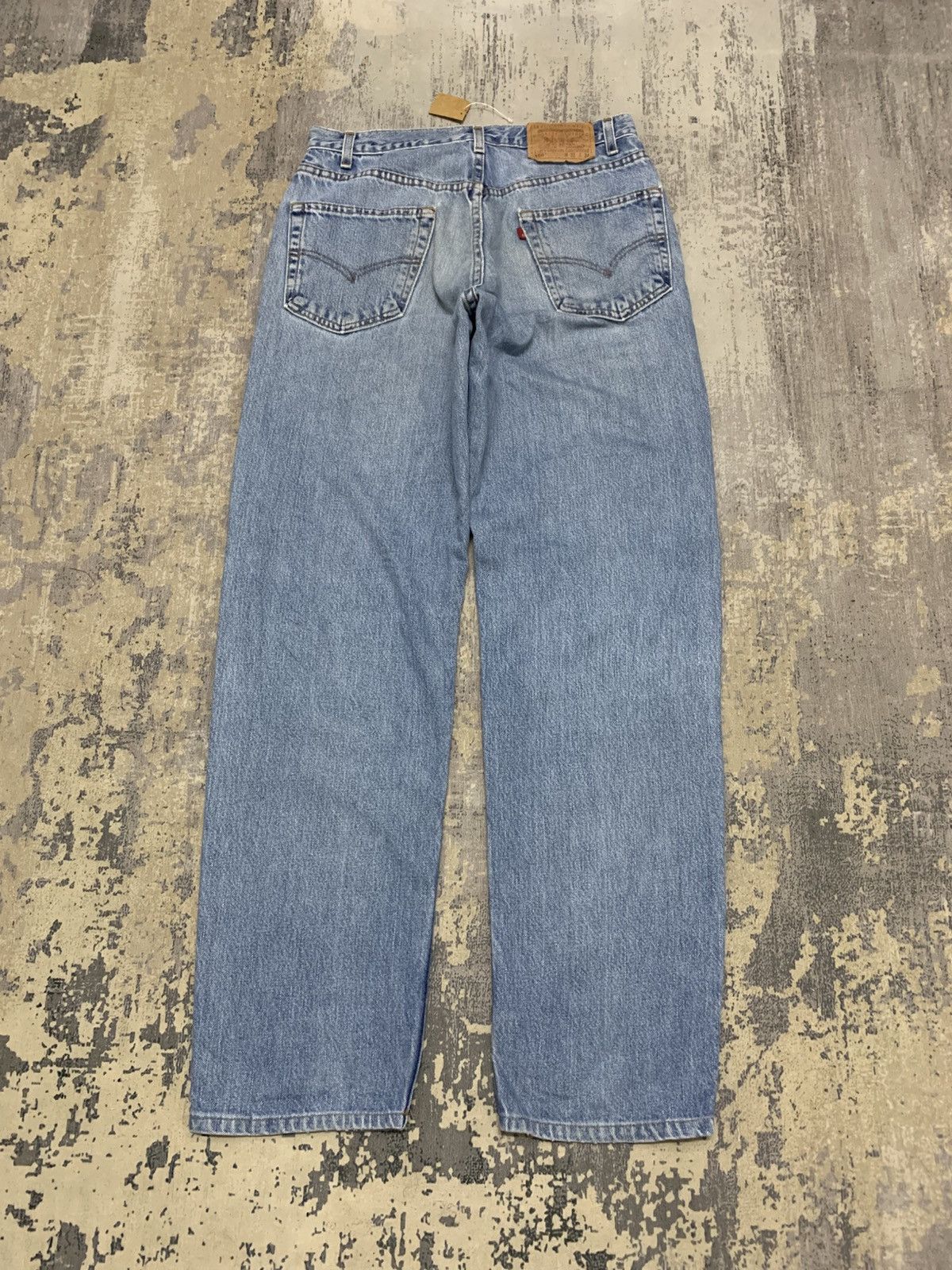 Levi's VTG 90s Levi's 550 Relaxed Fit Tapered Leg Jeans Light Wash Size US 31 - 6 Thumbnail