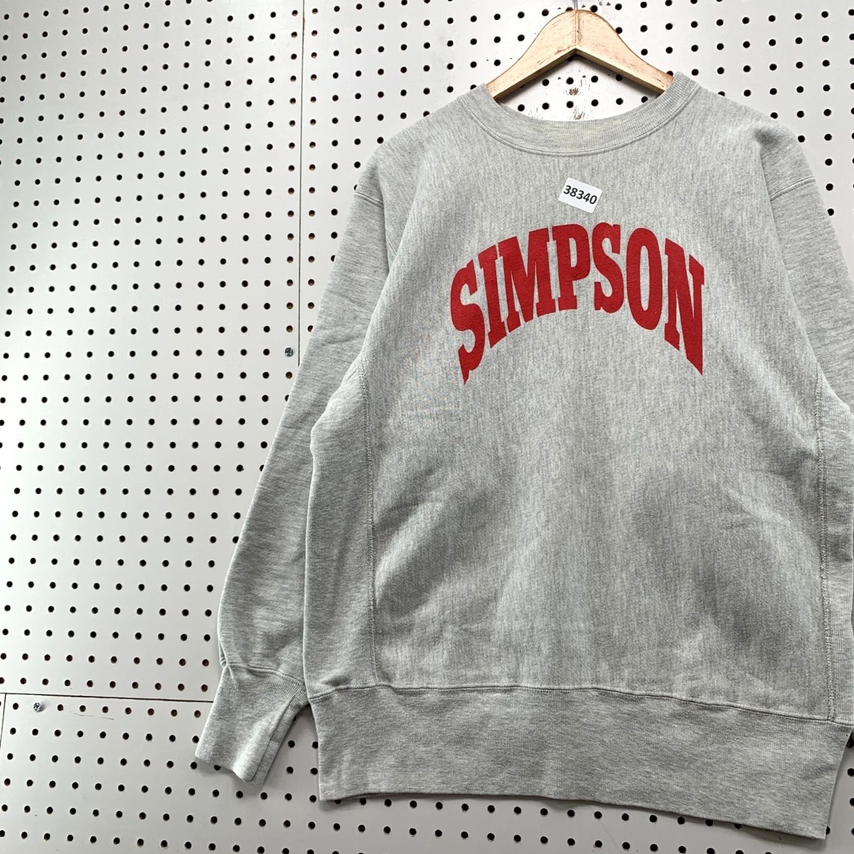 Champion VINTAGE Champion Reverse Weave Sweatshirt Mens L Gray 90s Simpson College USA Size US L / EU 52-54 / 3 - 3 Thumbnail