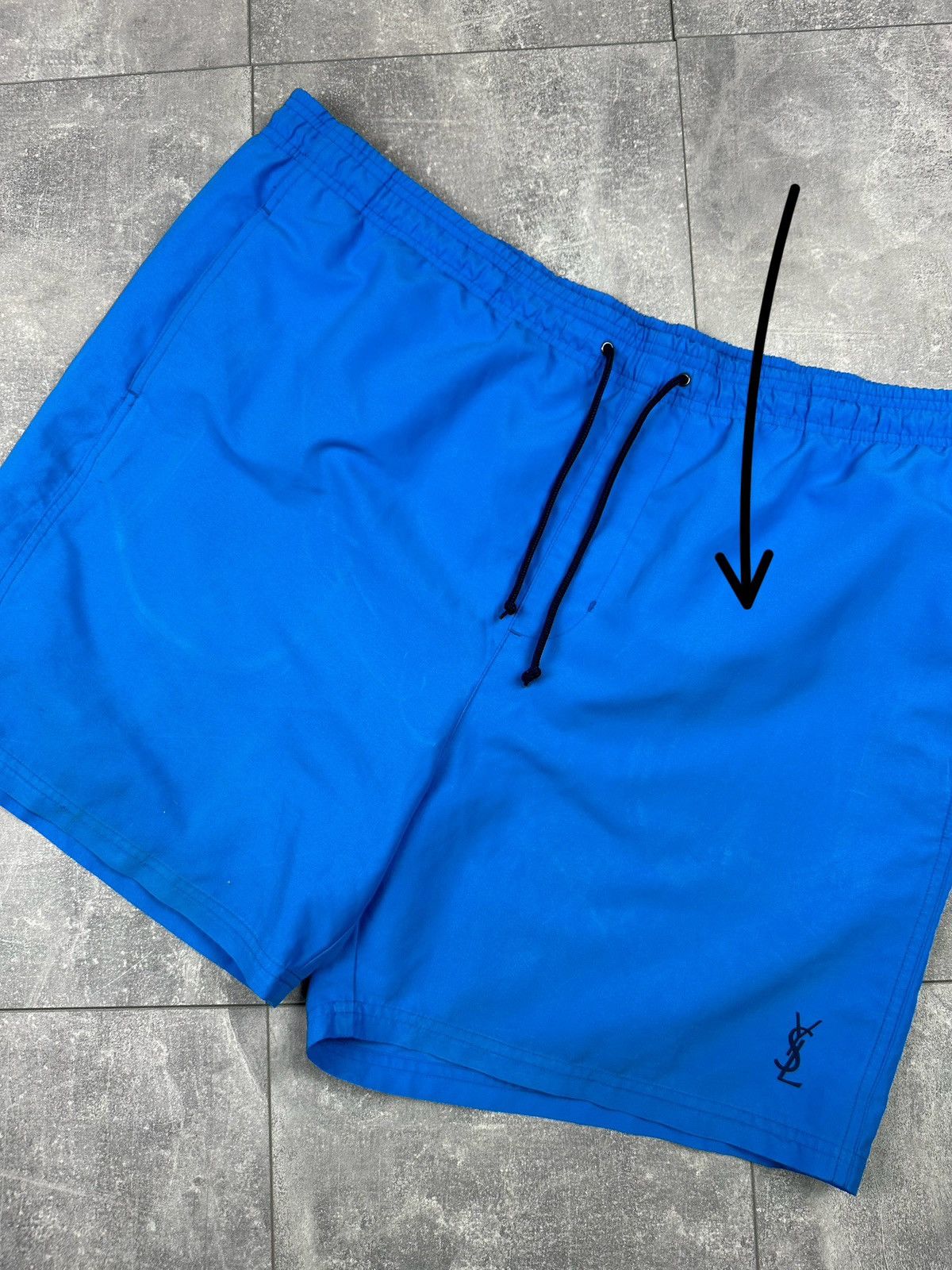 Yves Saint Laurent Yves Saint Lauren Luxury Blue Swimwear Shorts Small Logo Size US 38 / EU 54 - 6 Thumbnail