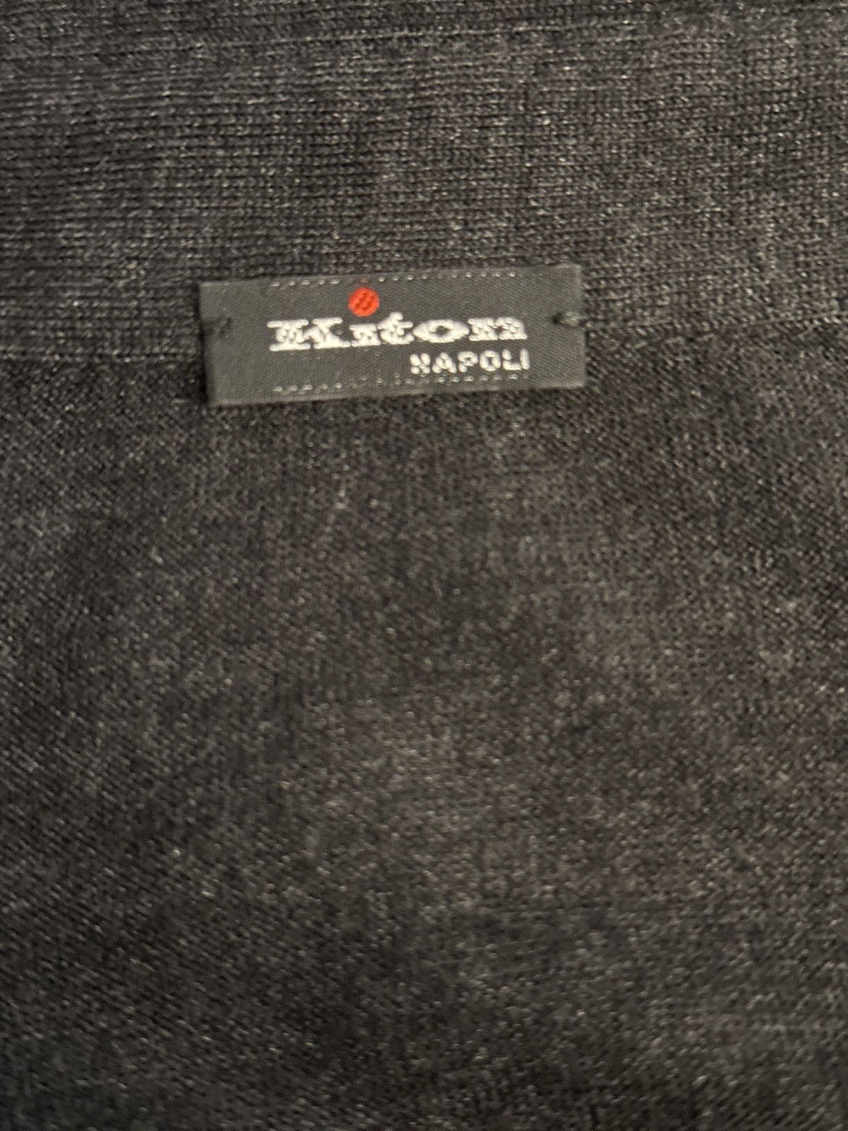 Kiton Kiton Black Long Sleeve Polo in Cashmere and Silk, Size M Size US M / EU 48-50 / 2 - 7 Thumbnail