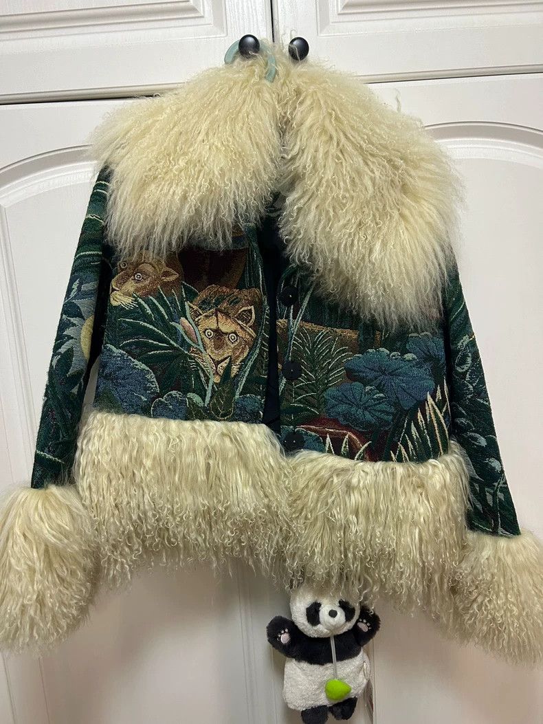 Kenzo KENZO Tiger Head Fur Collar Coat Size US M / EU 48-50 / 2 - 1 Thumbnail