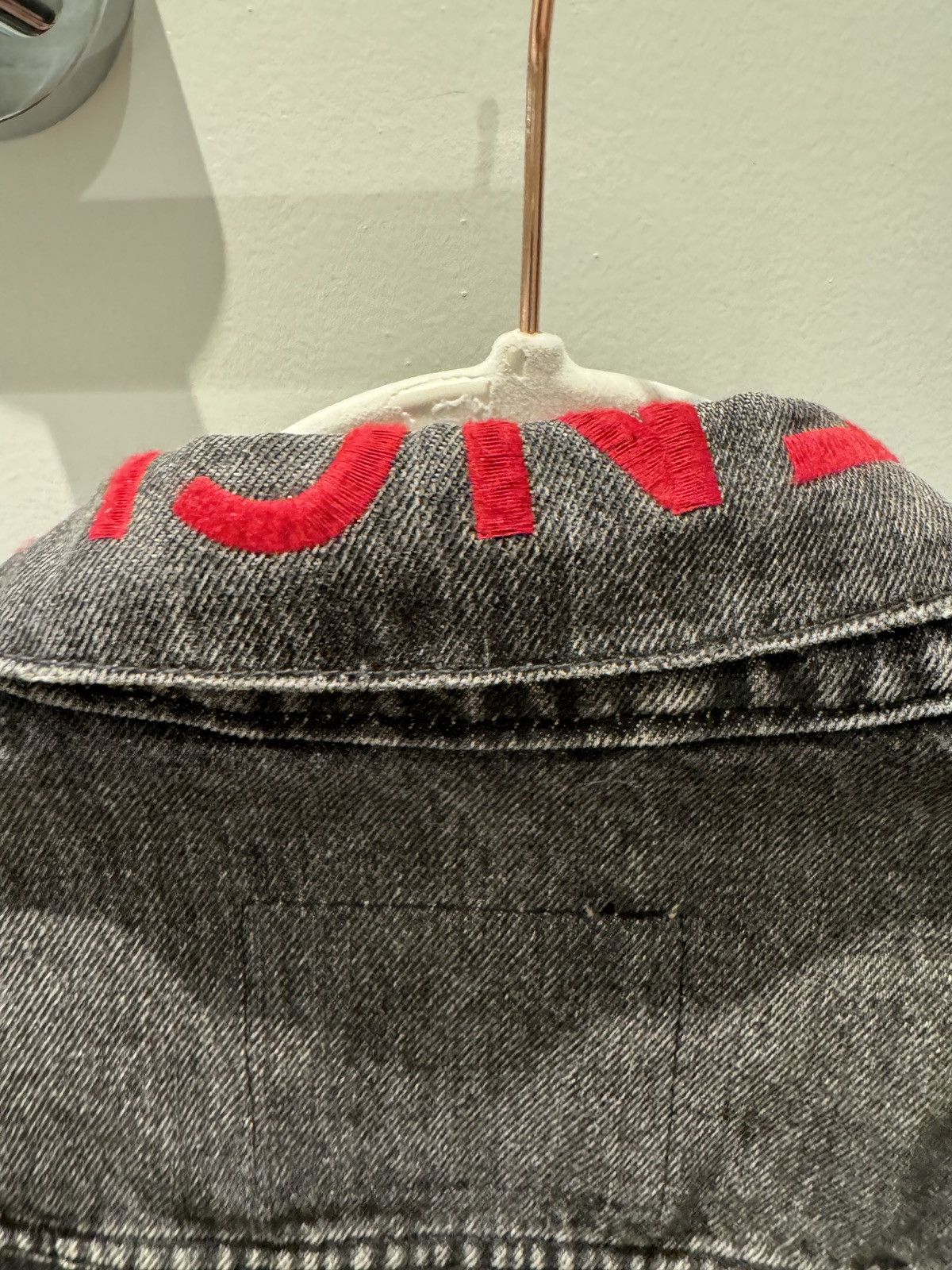 Balenciaga Balenciaga Oversized Embroidered Denim Jacket - FR36 Size XS / US 0-2 / IT 36-38 - 4 Thumbnail