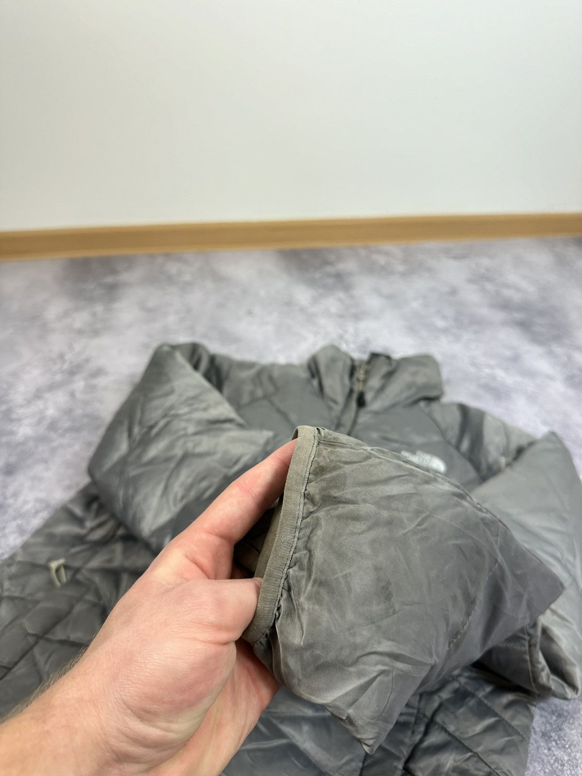 The North Face × Vintage Vintage The North Face 550 Down Nuptse Y2K Puffer Jacket Size S / US 4 / IT 40 - 10 Thumbnail