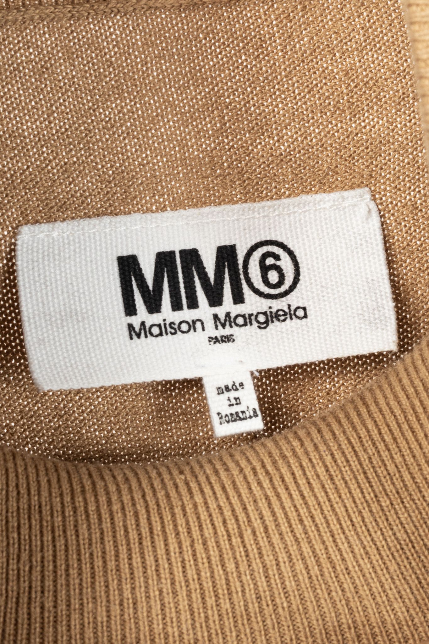 MM6 MM6 Maison Margiela Tan Cotton Piped Turtleneck Size M / US 6-8 / IT 42-44 - 7 Thumbnail