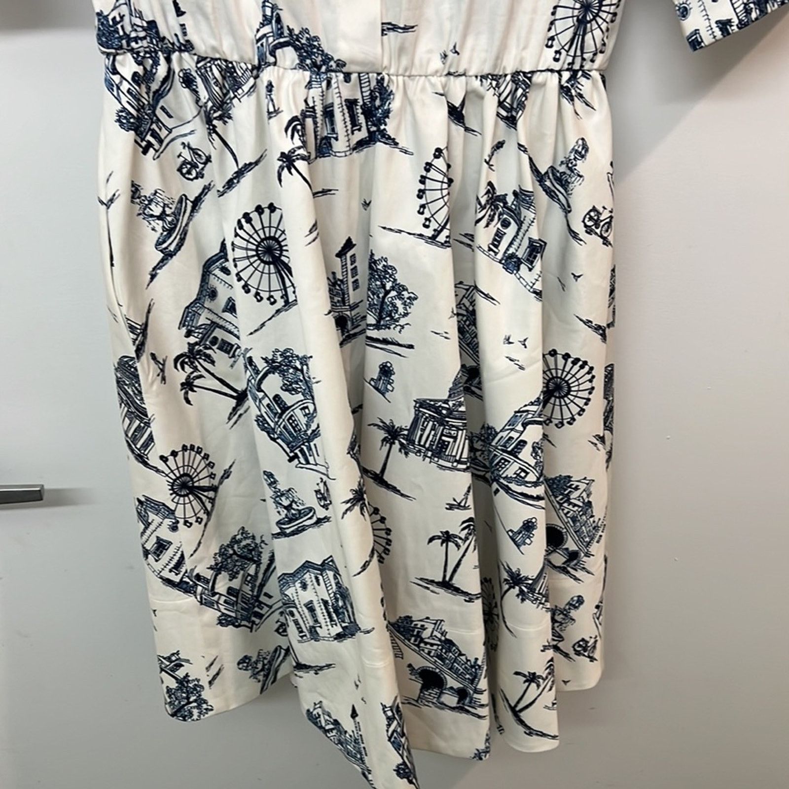 Maje Maje Rapomi white shirt dress paris short sleeve 3 medium Size M / US 6-8 / IT 42-44 - 9 Thumbnail