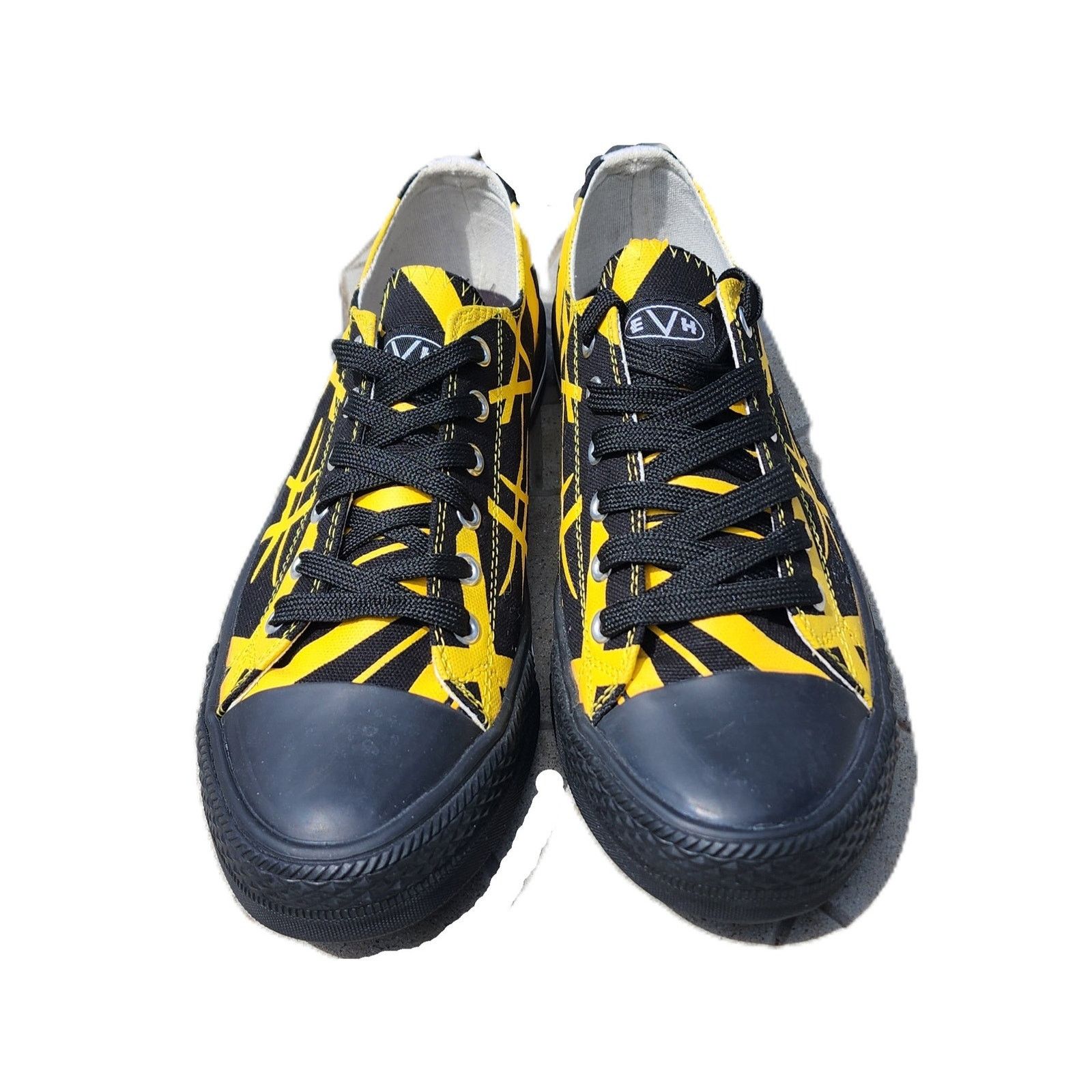 Designer Eddie Van Halen 5150 Guitar Design Canvas Sneakers 7.5 Size US 7.5 / IT 37.5 - 3 Thumbnail
