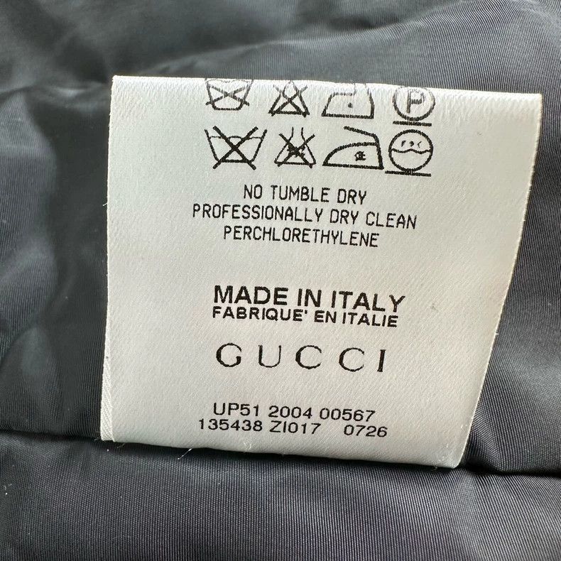 Gucci Gucci Black nylon double-breasted jacket 2504-Nextarrow Size S / US 4 / IT 40 - 5 Thumbnail