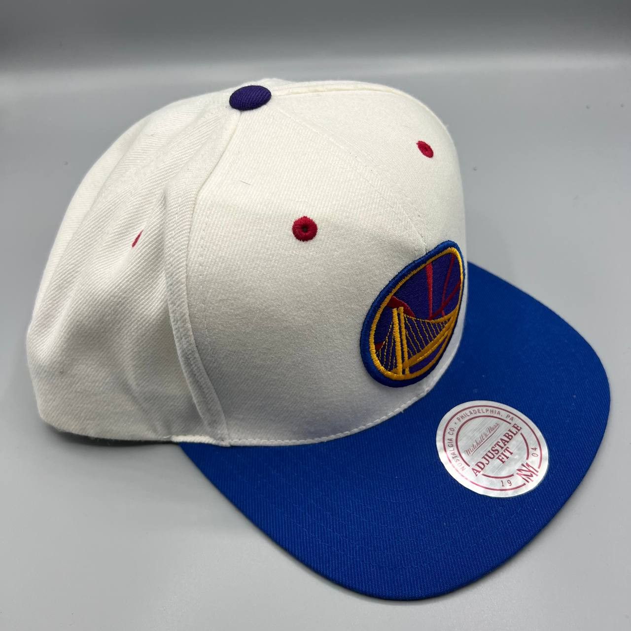 Mitchell & Ness GSW Golden State Warriors Hat Men NBA Snap Back Cap Size ONE SIZE - 2 Thumbnail