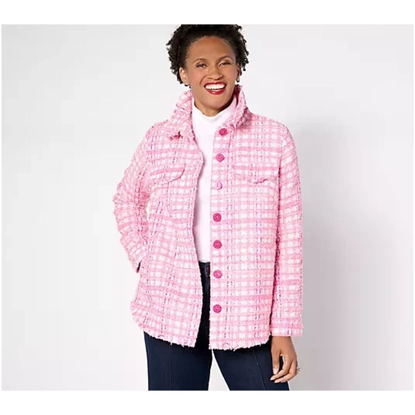 Kim Jones Jingle Belles by Kim Gravel Girl Boucle Shacket XXS A670893 Size XXS / US 00 / IT 34 - 1 Thumbnail