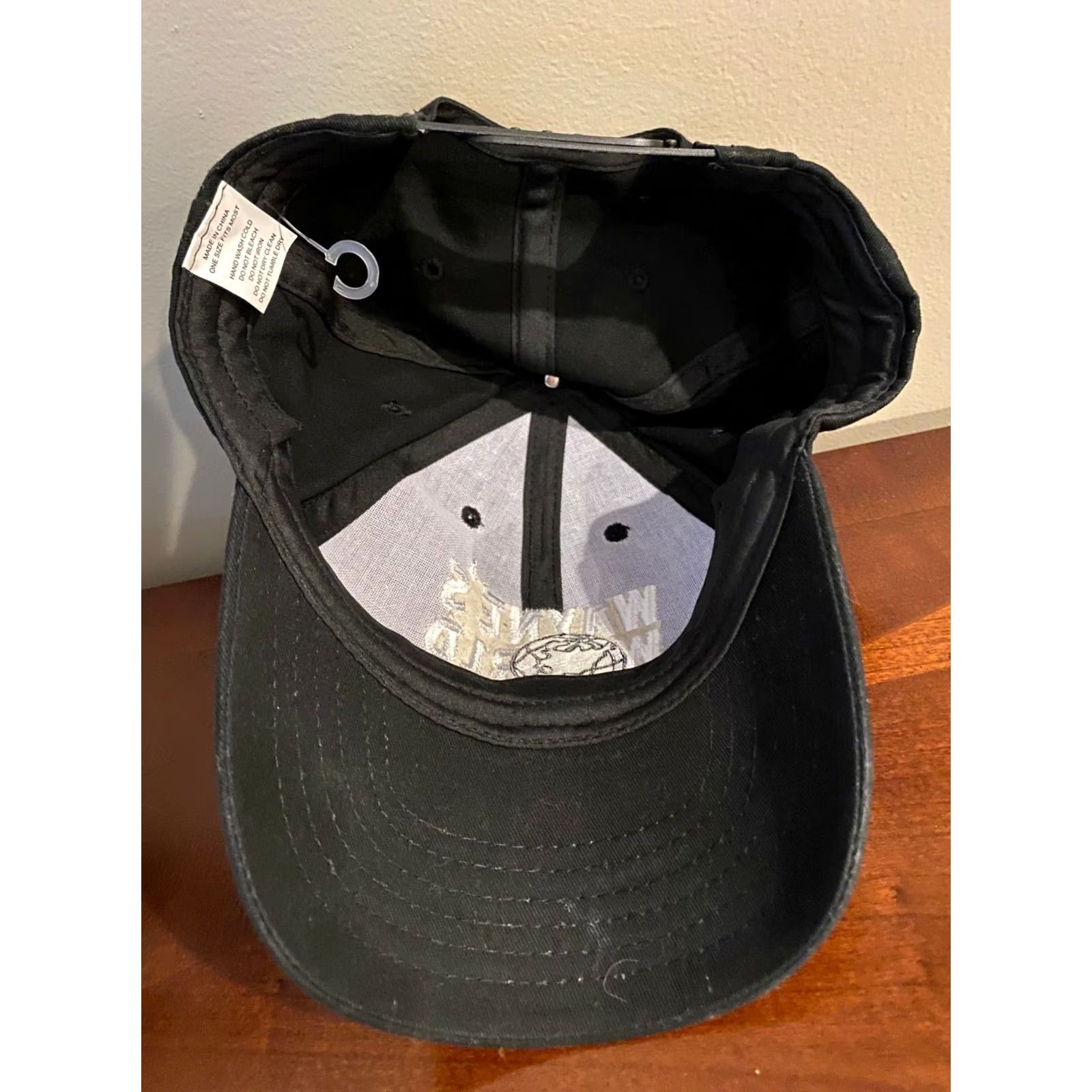 Vintage Wayne's World Hat Wayne Baseball Cap Movie Black Mens One Size Adjustable Size ONE SIZE - 4 Thumbnail