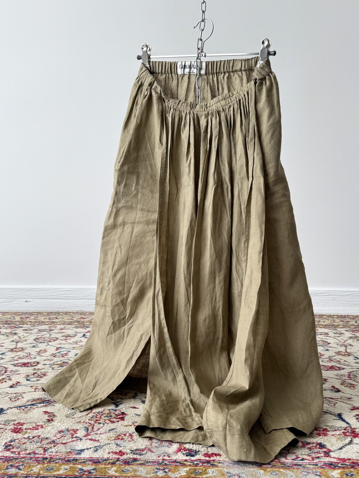 Giorgio Armani Vintage 80s Giorgio Armani Women’s Pleated Midi Skirt Size 27" / US 4 / IT 40 - 4 Thumbnail