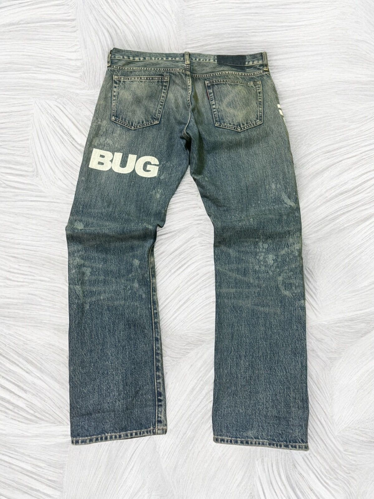 Hysteric Glamour × Japanese Brand Distressed RNA INC Junkie Business Trashed Denim Size US 34 / EU 50 - 2 Thumbnail