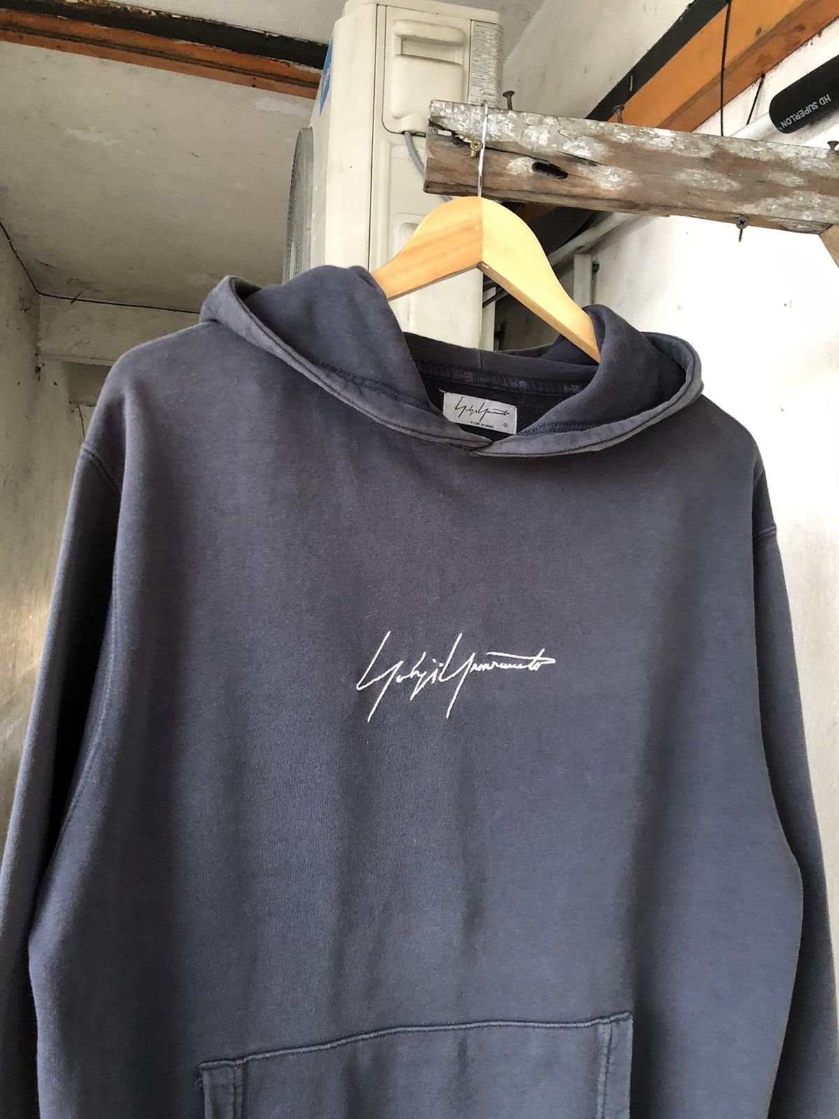 Yohji Yamamoto Rare❗️Yohji Yamamoto x New Era Embroidery Hoodie Size US L / EU 52-54 / 3 - 7 Thumbnail