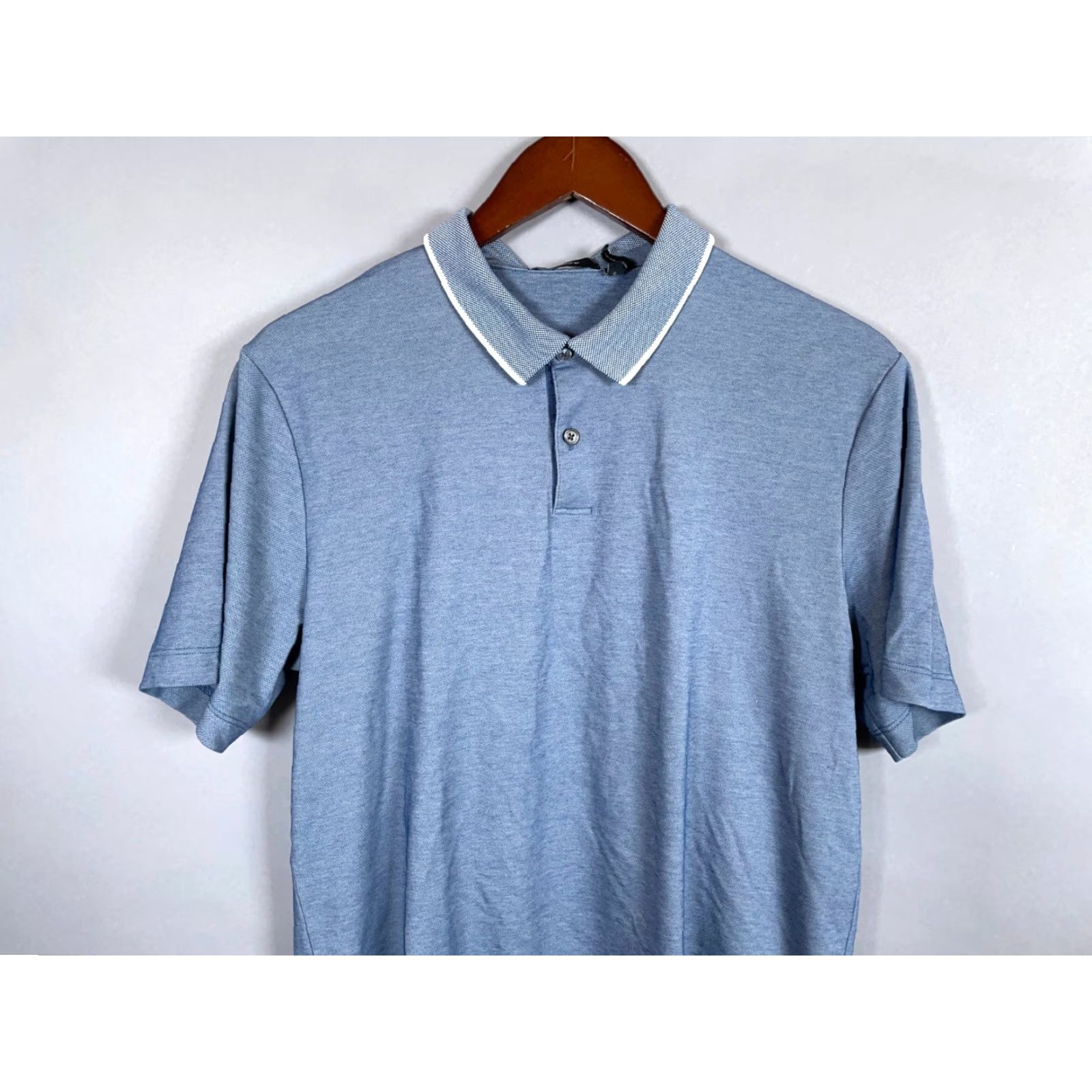 Theory Theory Polo Shirt Adult Large Blue Pima Cotton Blend Lightweight Preppy Size US L / EU 52-54 / 3 - 4 Thumbnail