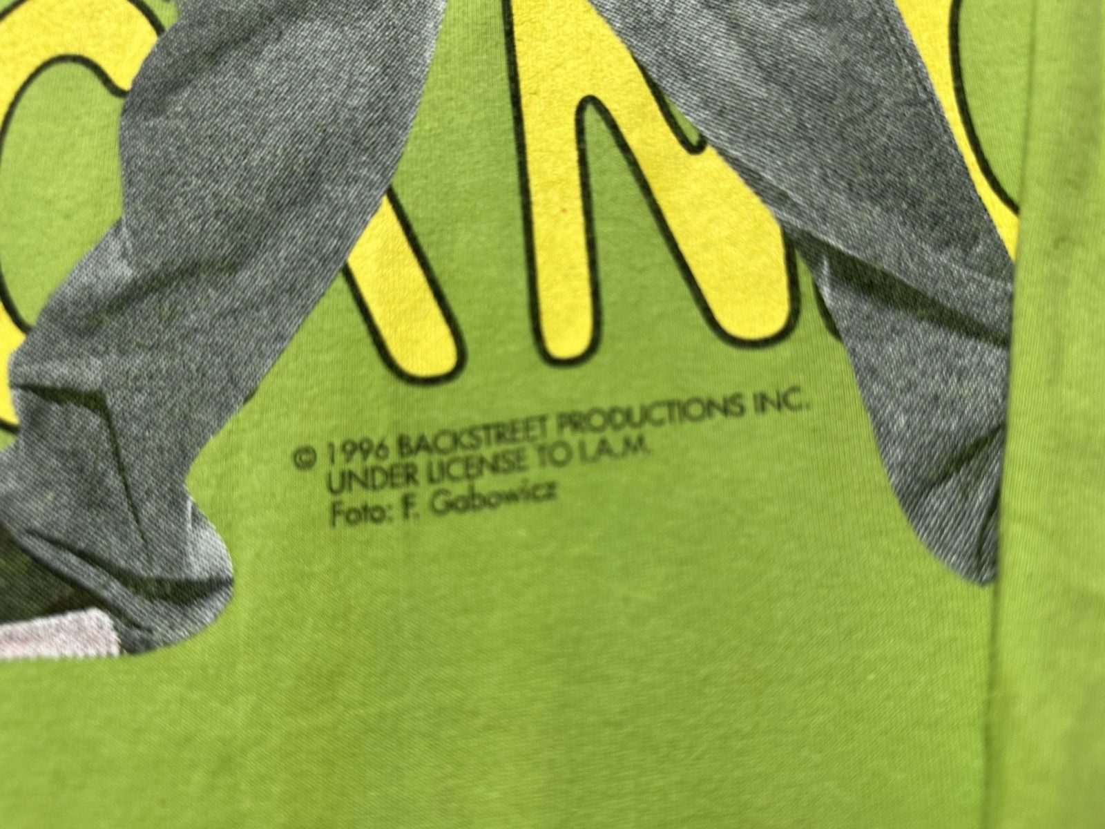 Vintage Vintage Nick Nick long sleeve green Backstreet Boys L Size US L / EU 52-54 / 3 - 4 Thumbnail